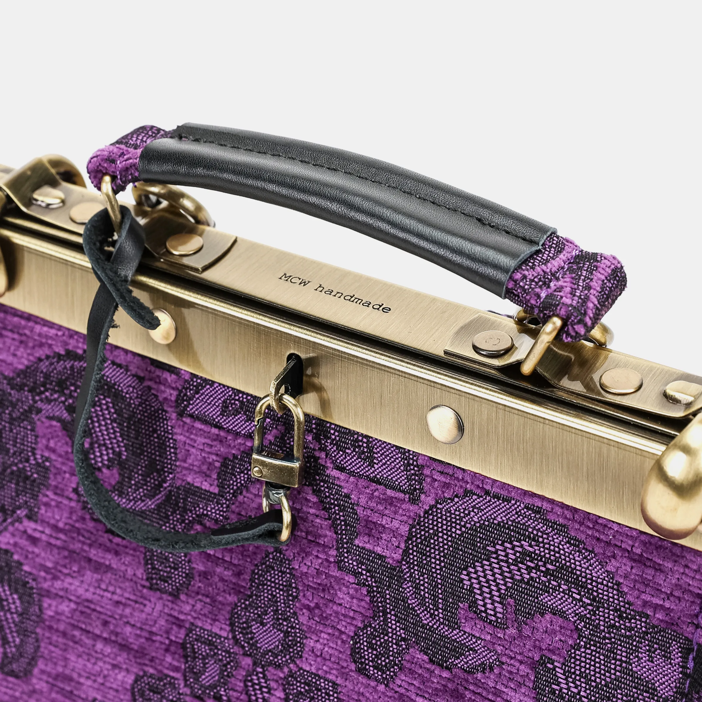 Victorian Blossom Purple Helena Carpet Backpack Gladstone Bag - Image 6