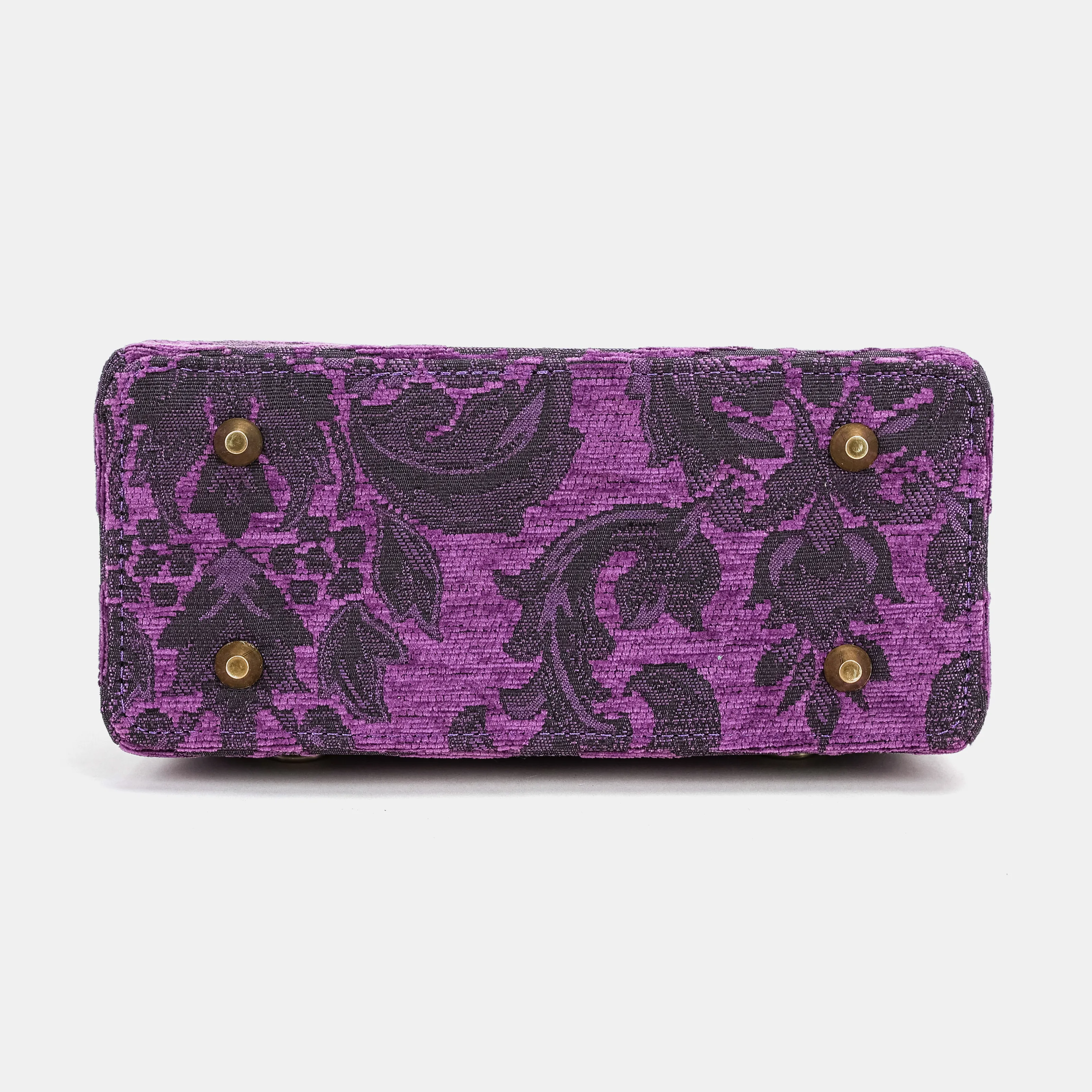Victorian Blossom Purple Helena Carpet Backpack Gladstone Bag - Image 9