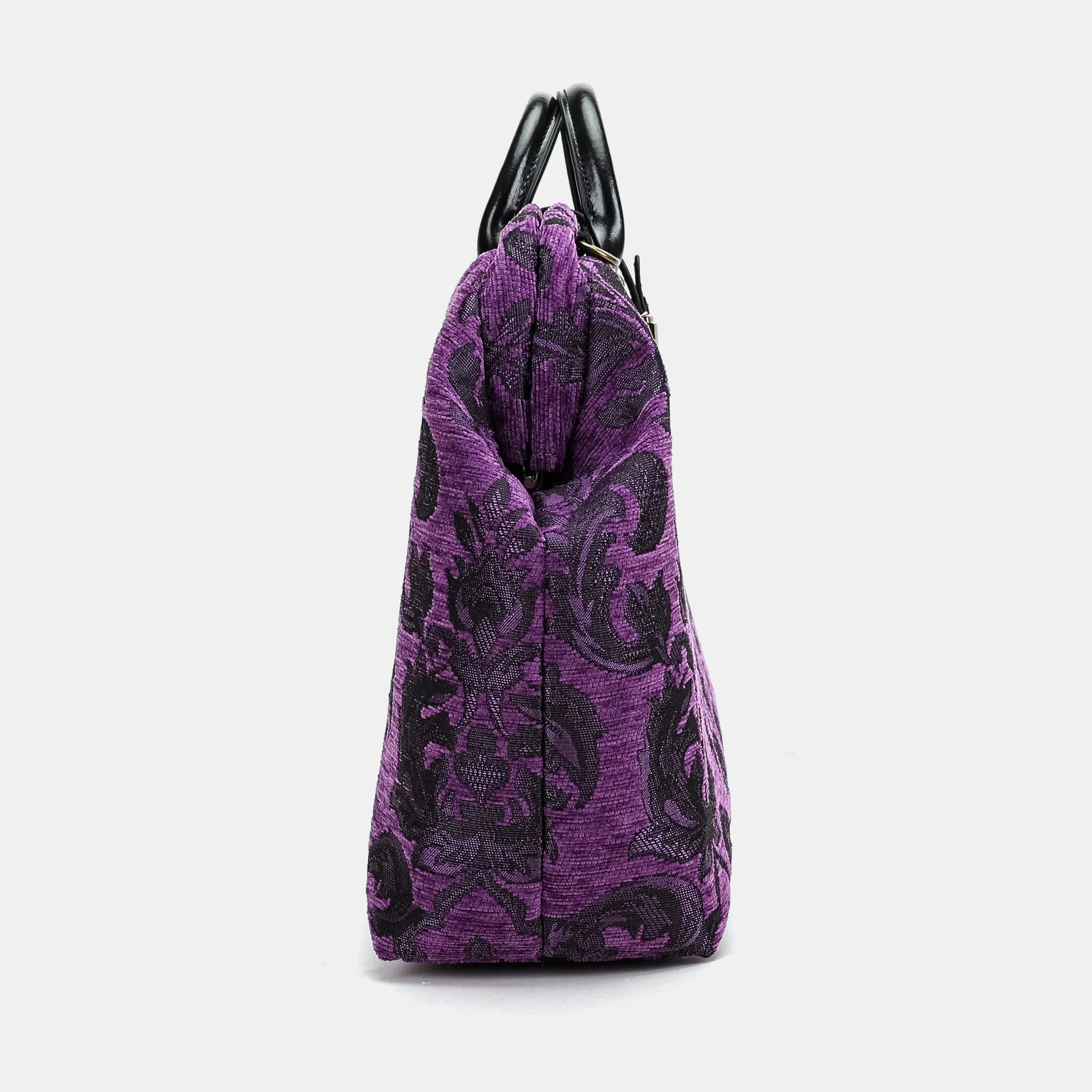 Victorian Blossom Purple Laptop Work Bag - Image 3