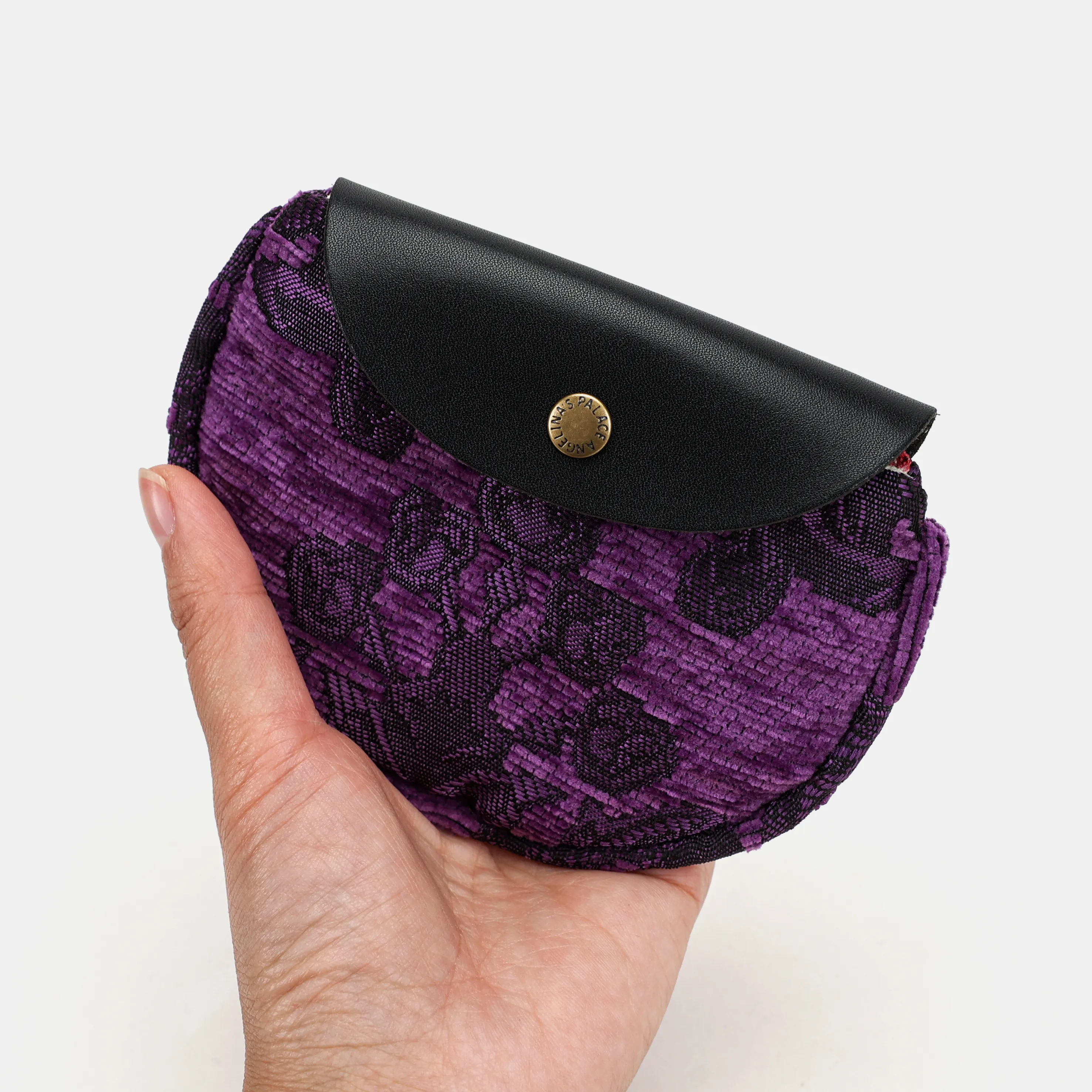 Victorian Blossom Purple Rosary Bag - Image 5