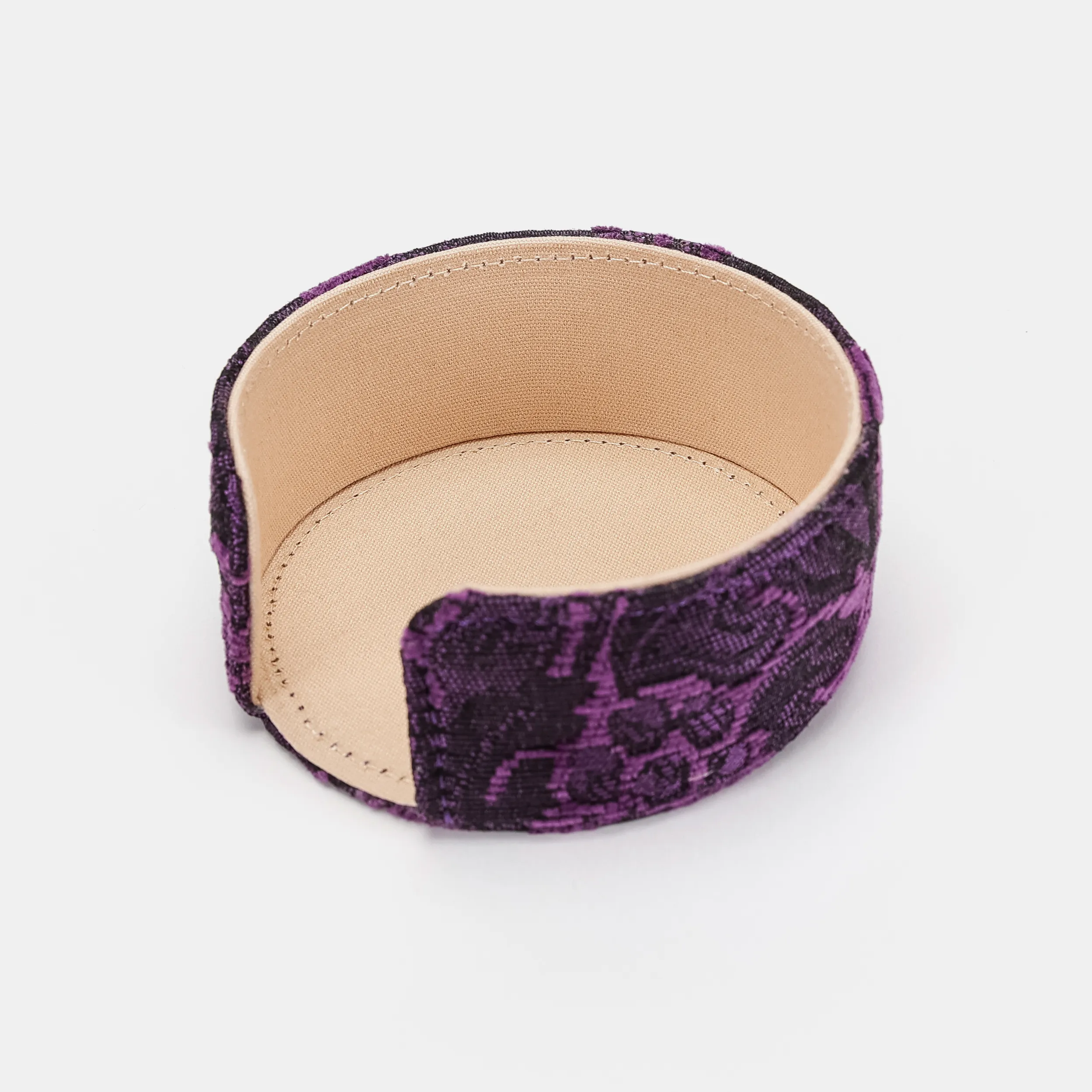 Victorian Blossom Purple Round Coaster Set with Holder - Image 5