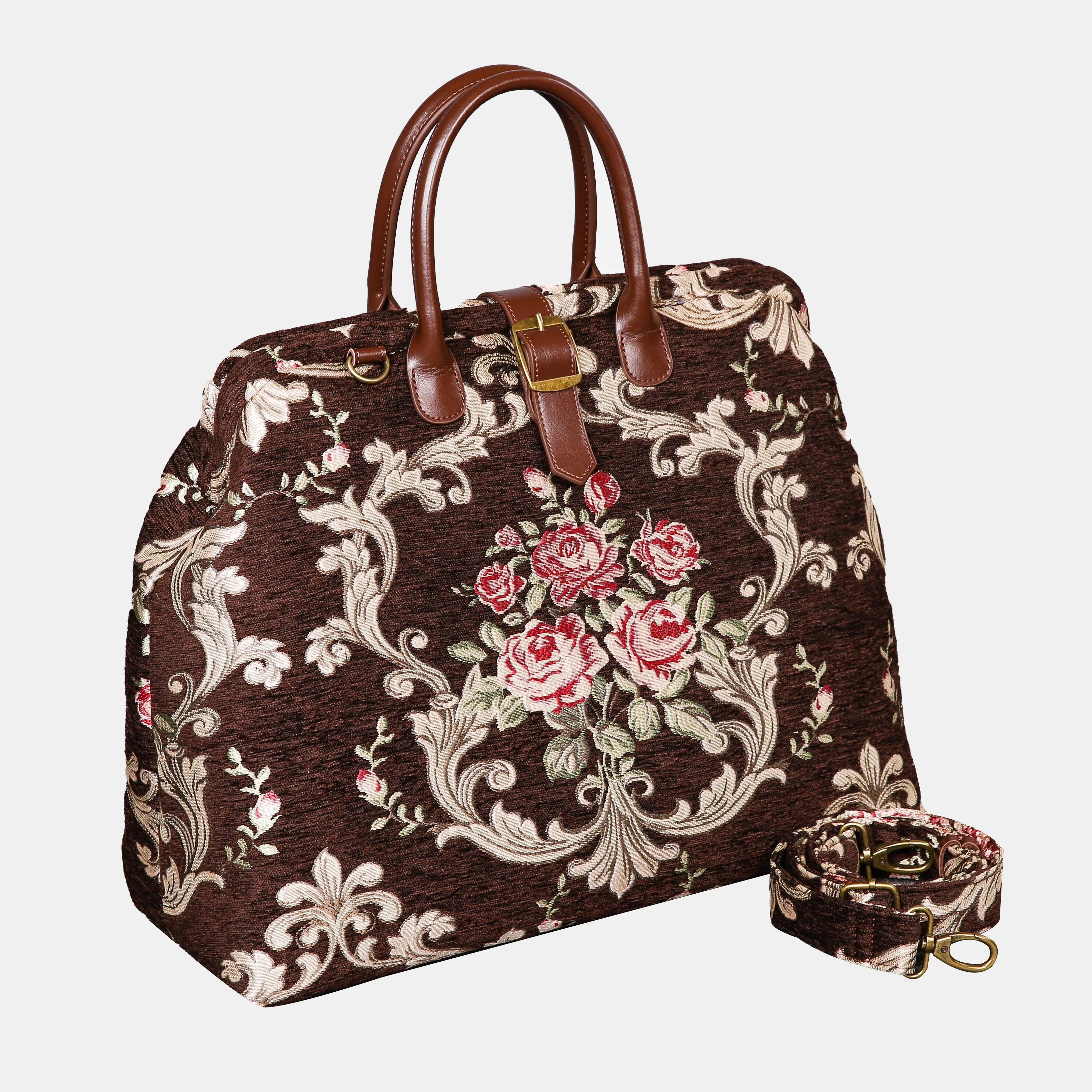 Baroque Garden Brown Mary Poppins Weekender - Image 3