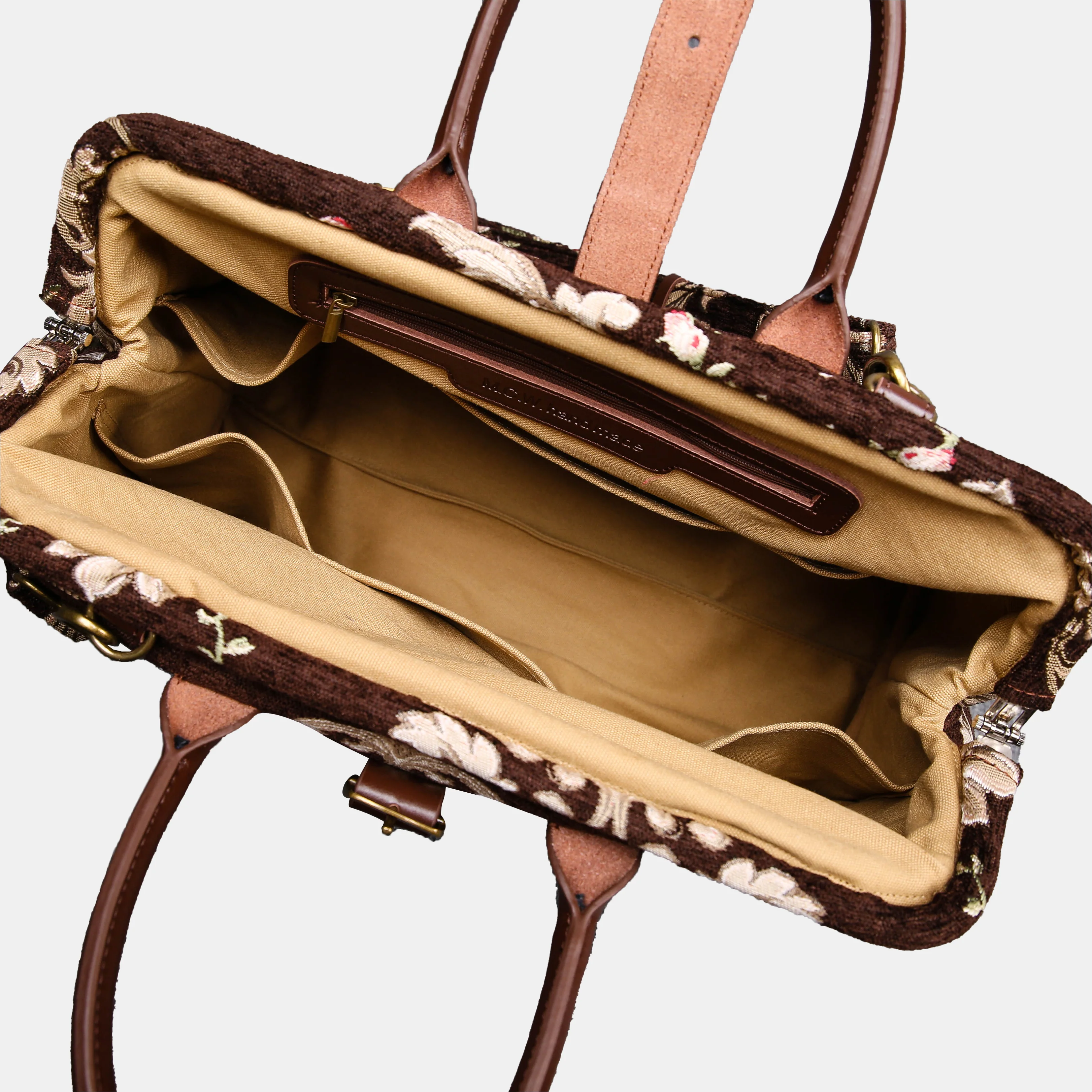 Baroque Garden Brown Mary Poppins Weekender - Image 6