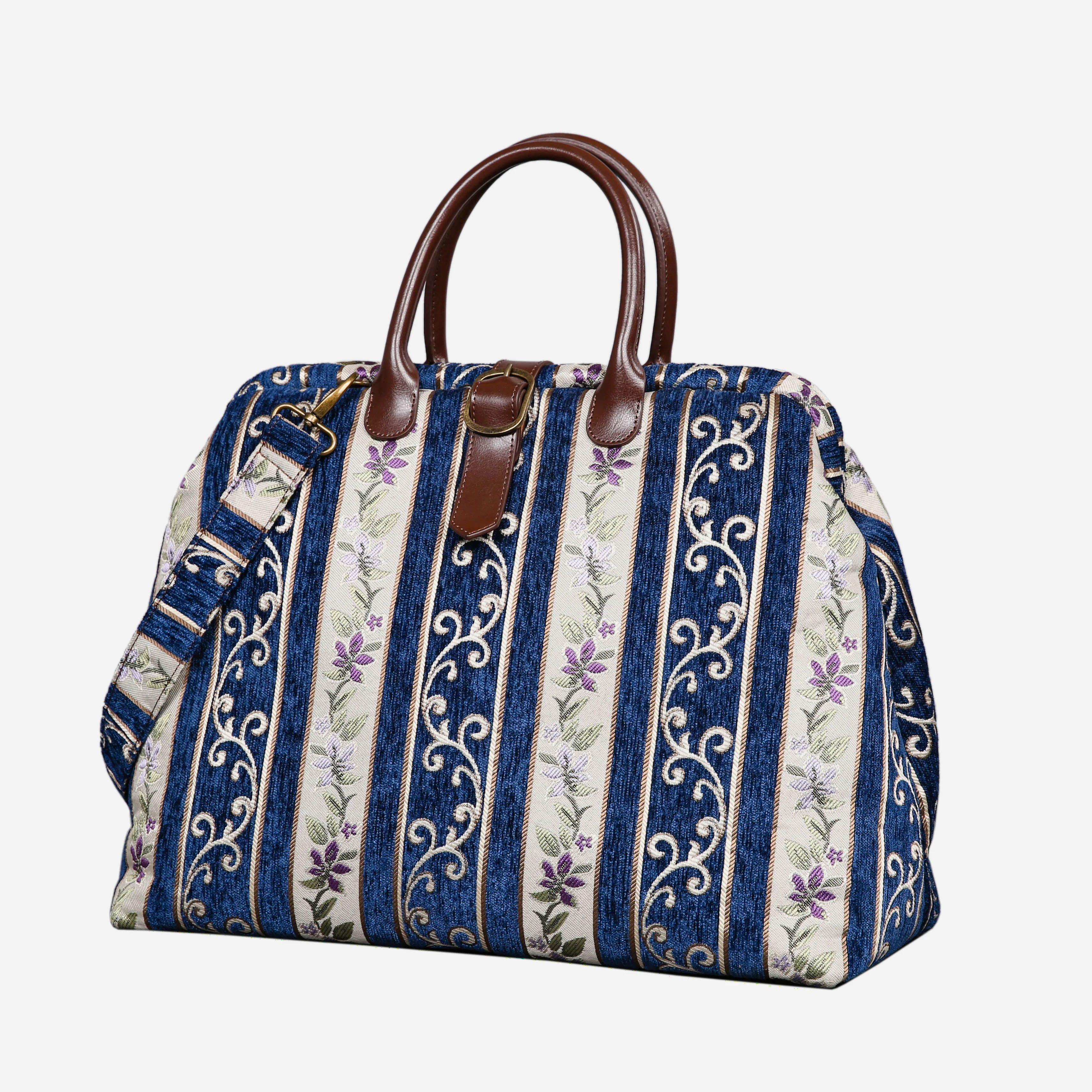 Victorian Stripes Navy Mary Poppins Weekender - Image 3