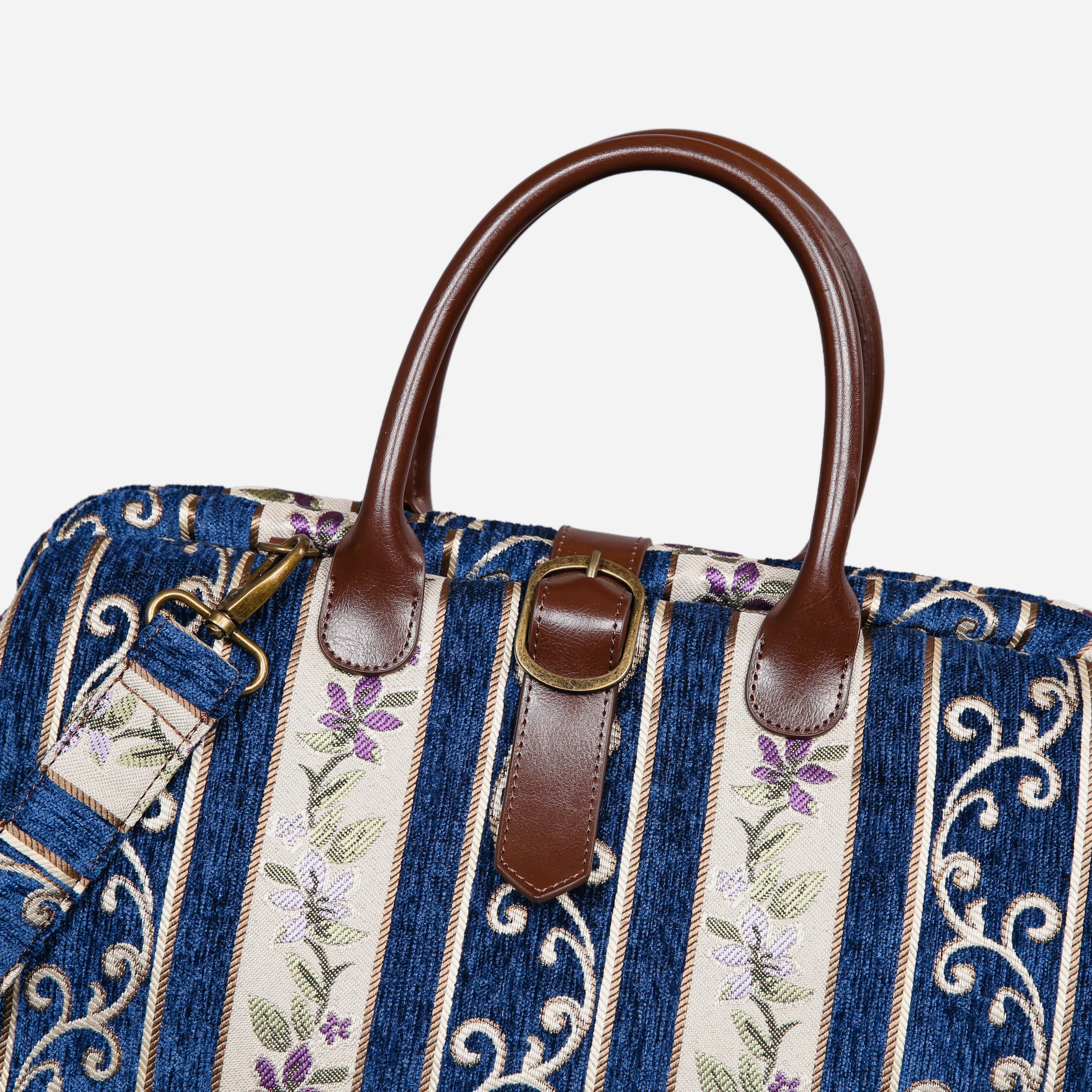 Victorian Stripes Navy Mary Poppins Weekender - Image 4