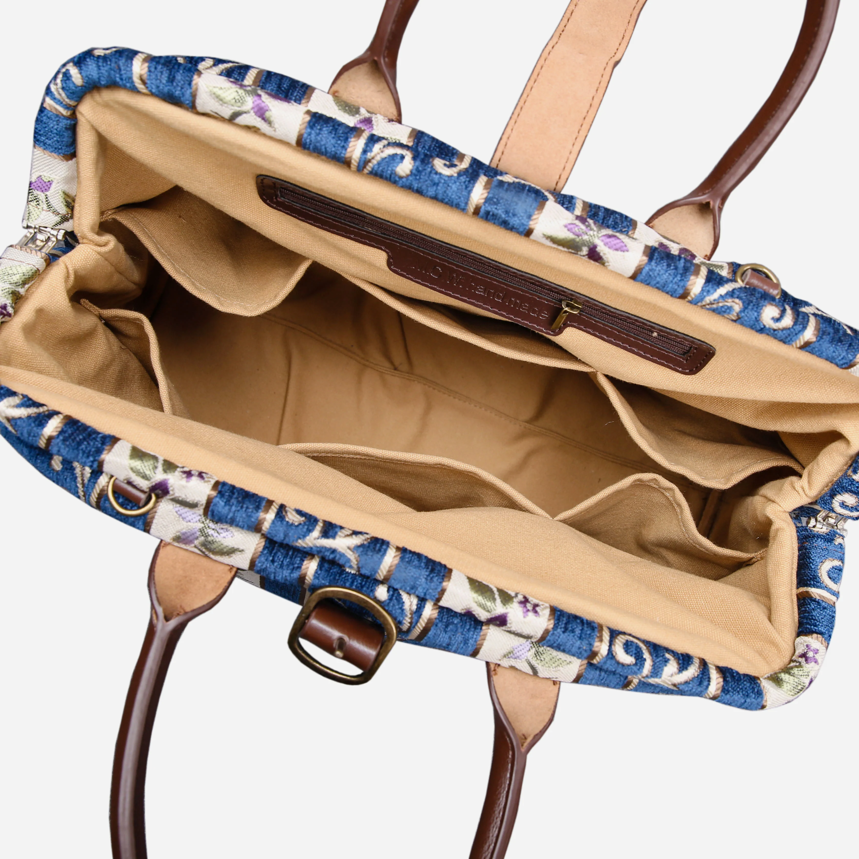 Victorian Stripes Navy Mary Poppins Weekender - Image 5