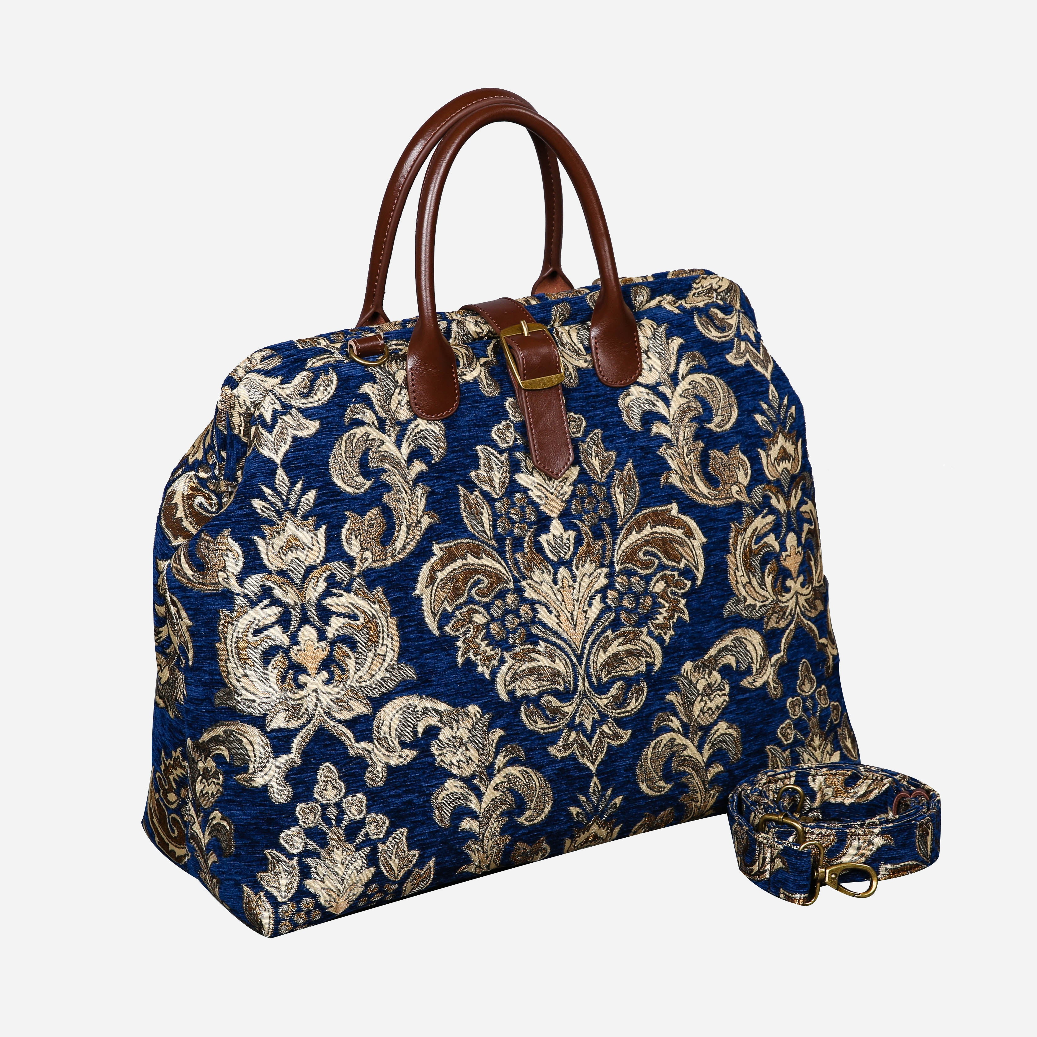 Victorian Blossom Blue/Gold Mary Poppins Weekender - Image 2