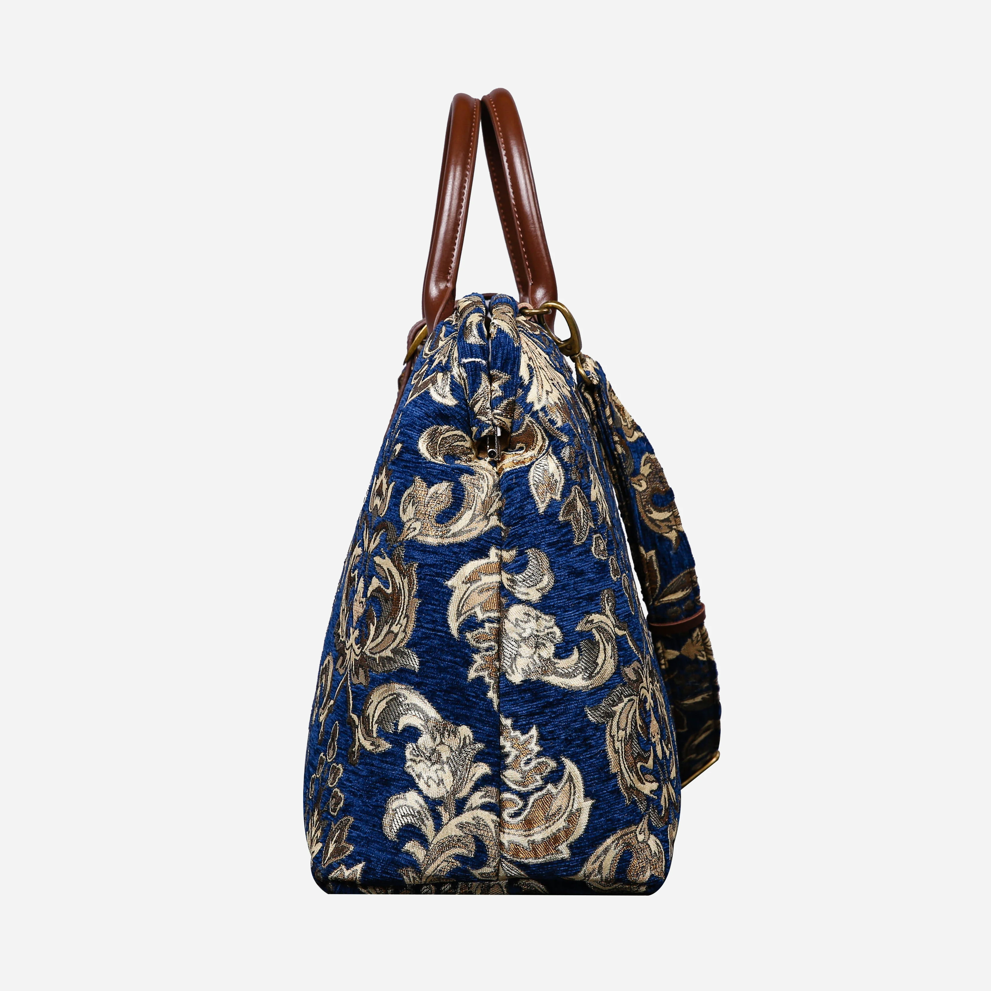 Victorian Blossom Blue/Gold Mary Poppins Weekender - Image 3