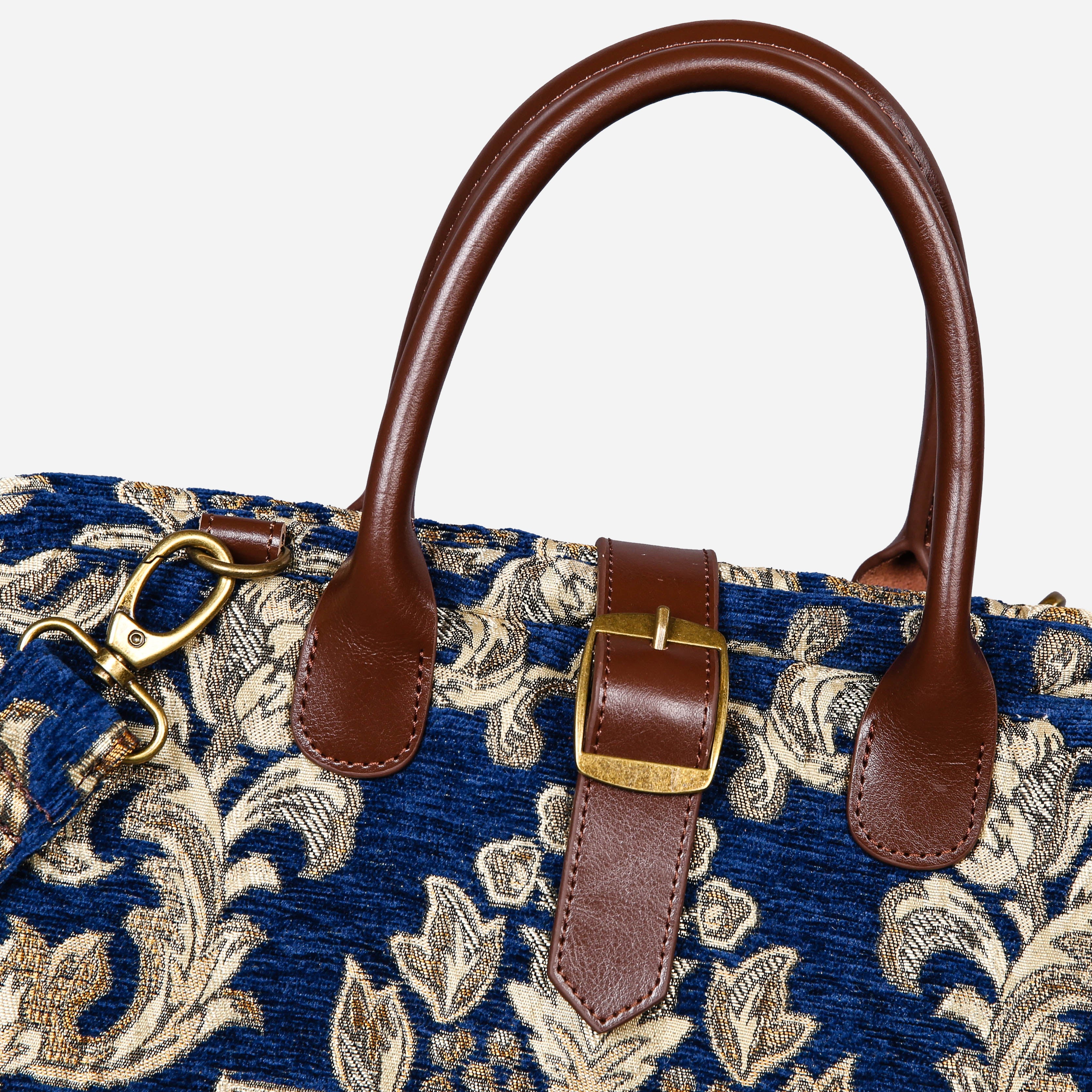 Victorian Blossom Blue/Gold Mary Poppins Weekender - Image 4