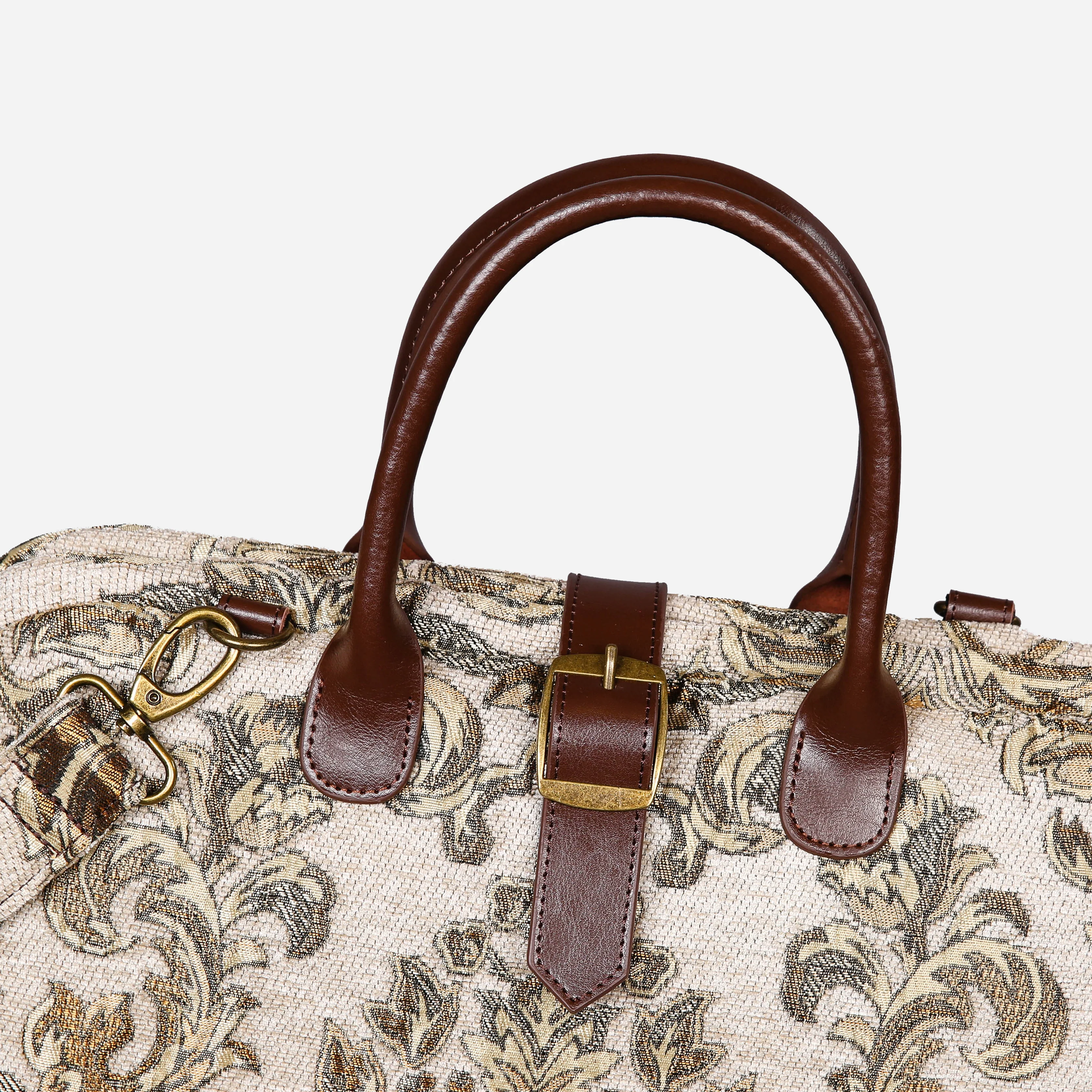 Victorian Blossom Cream/Gold Mary Poppins Weekender - Image 5