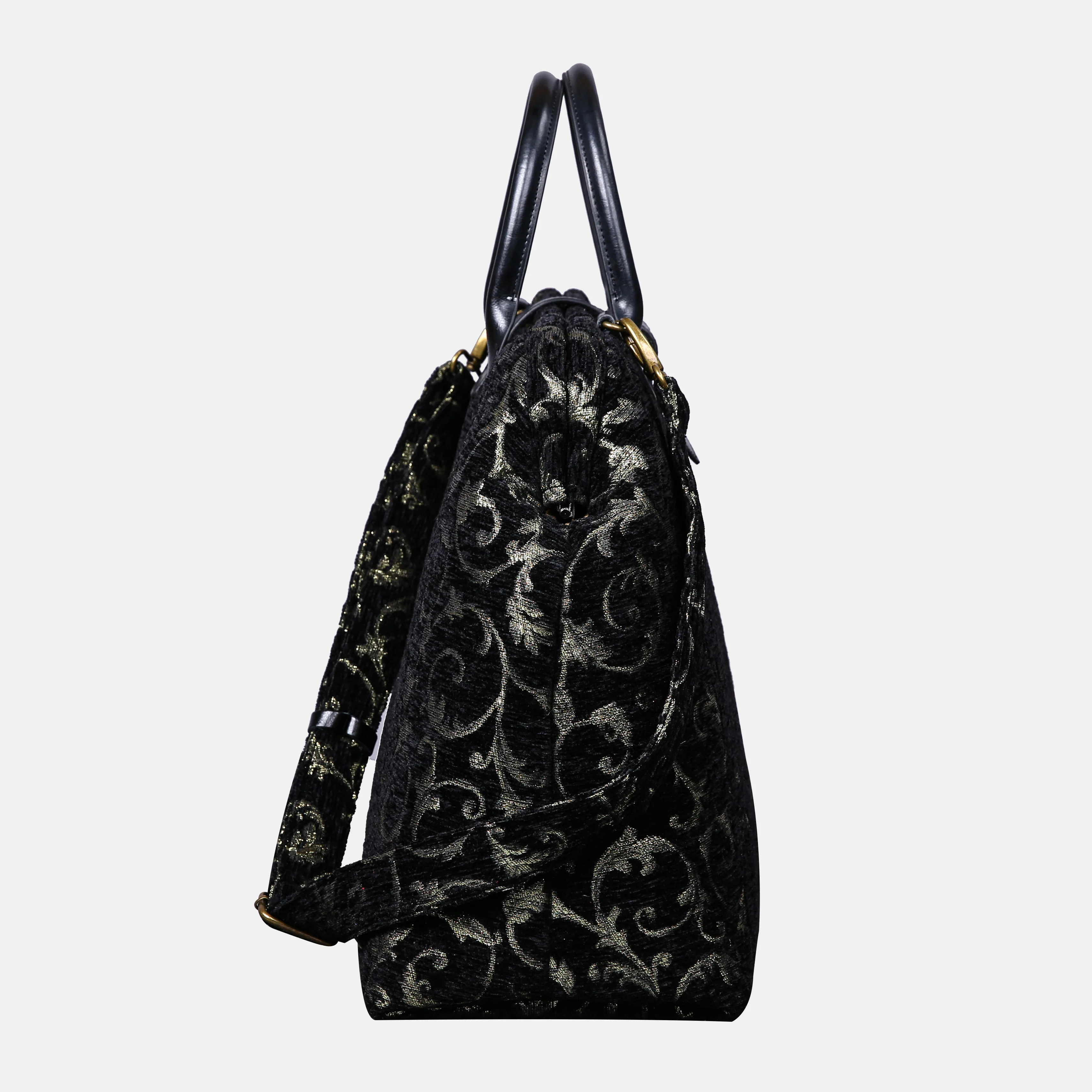 Vintage Ivy Black/Green Mary Poppins Weekender - Image 3