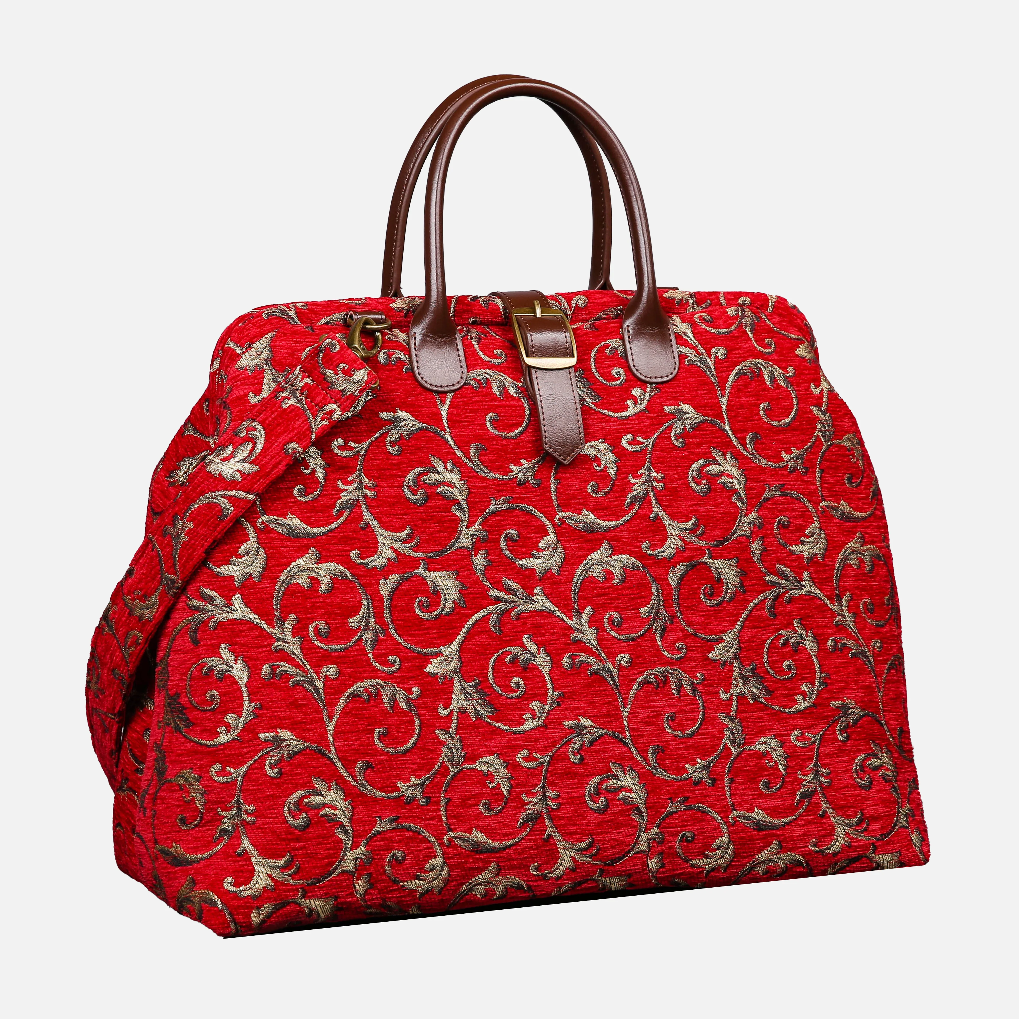 Vintage Scroll Red Mary Poppins Weekender - Image 2