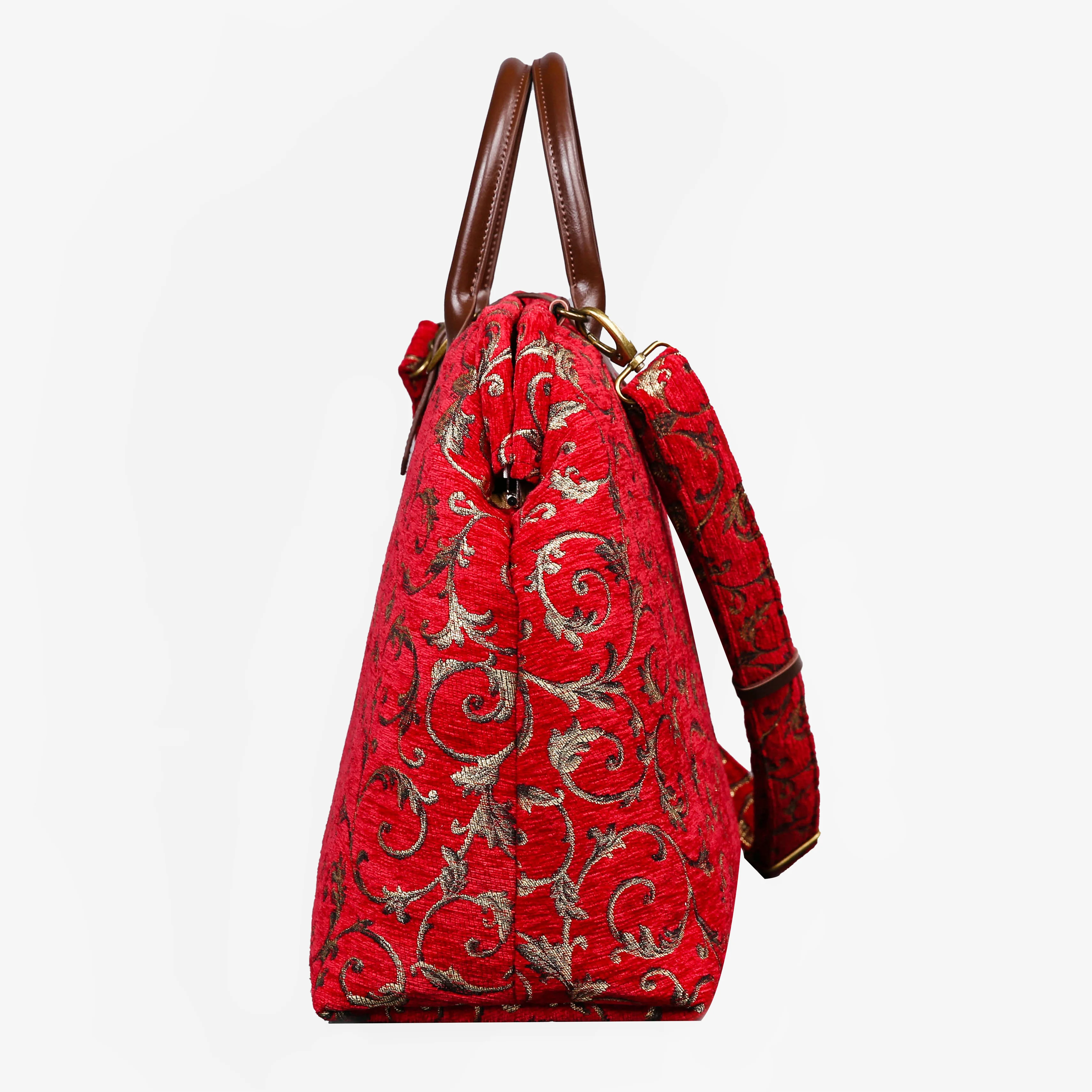 Vintage Scroll Red Mary Poppins Weekender - Image 3