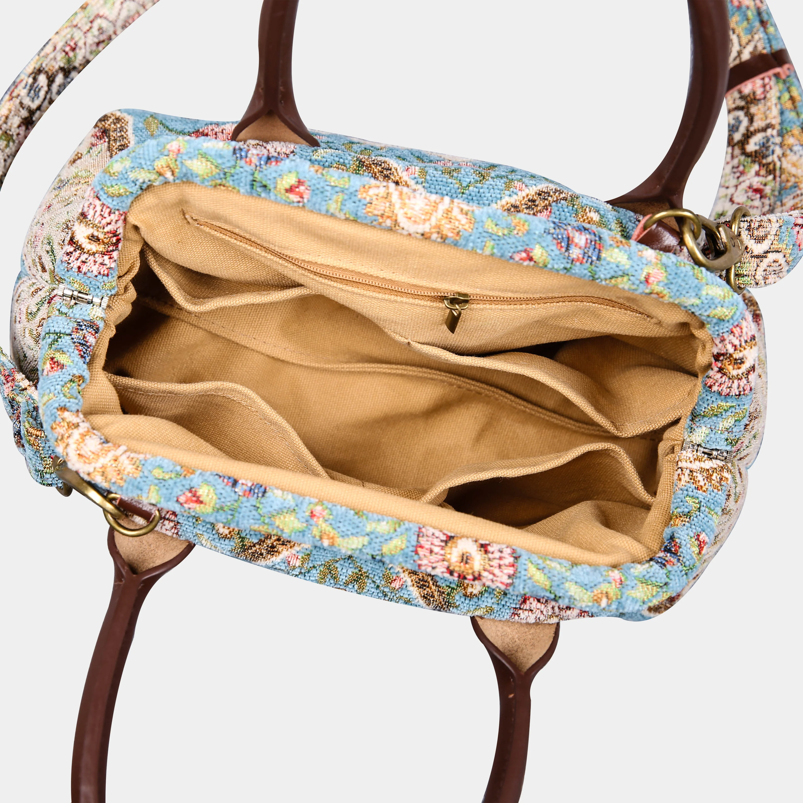 Oriental Blue Carpet Satchel - Image 7