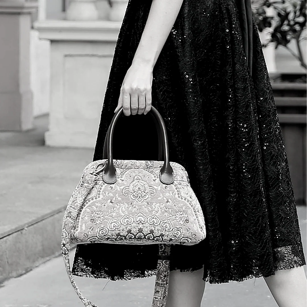 Oriental Pink Carpet Satchel - Image 2