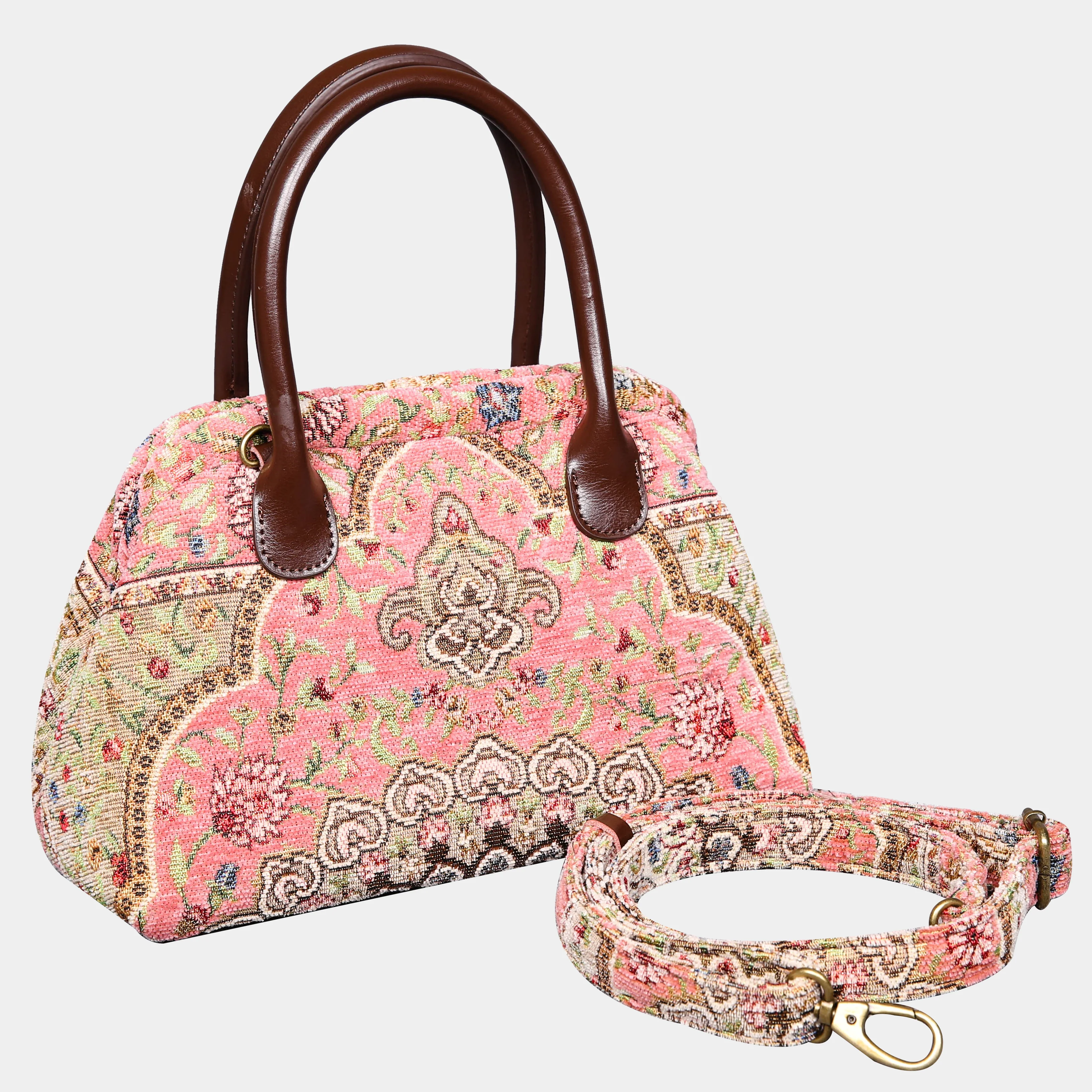 Oriental Pink Carpet Satchel - Image 3