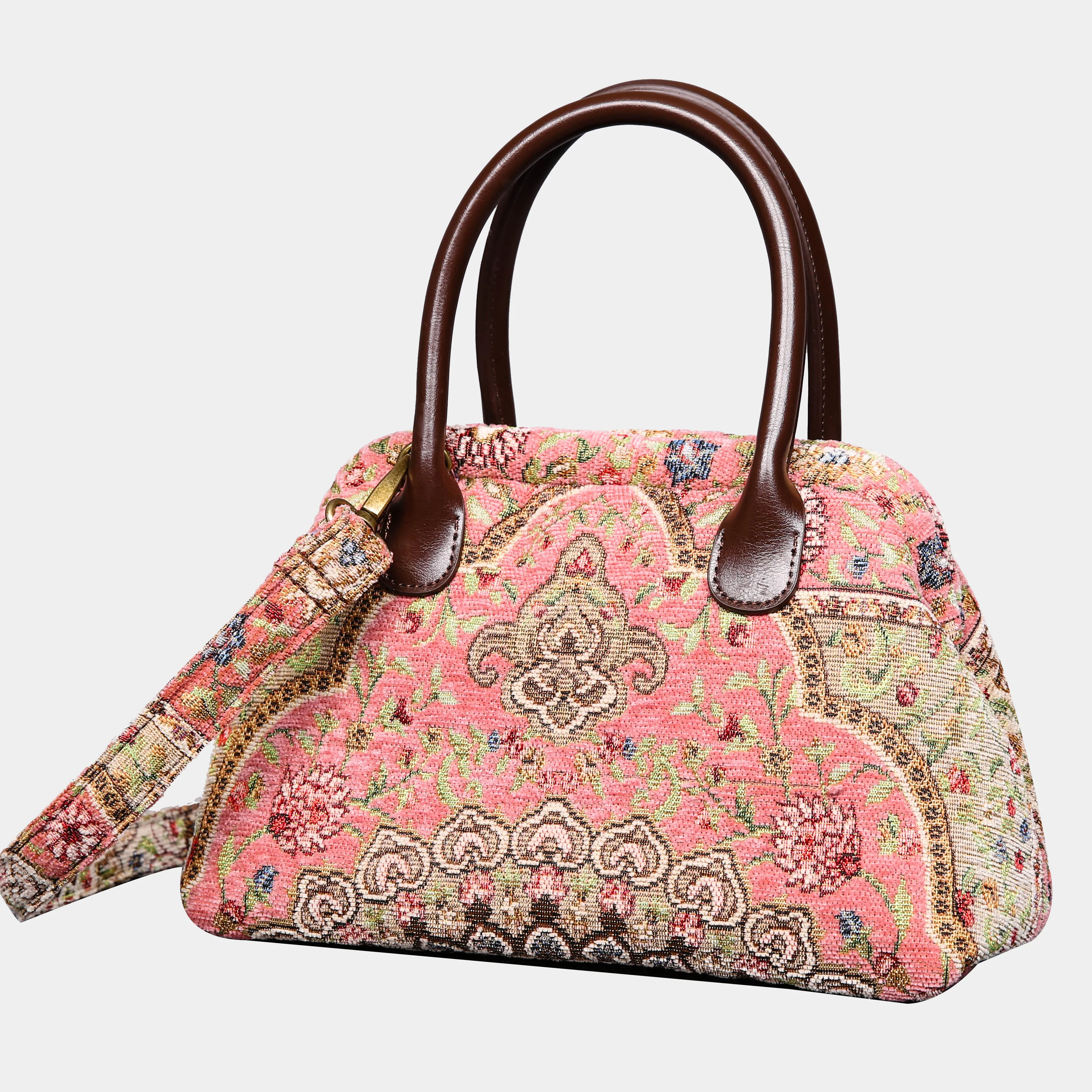 Oriental Pink Carpet Satchel - Image 4