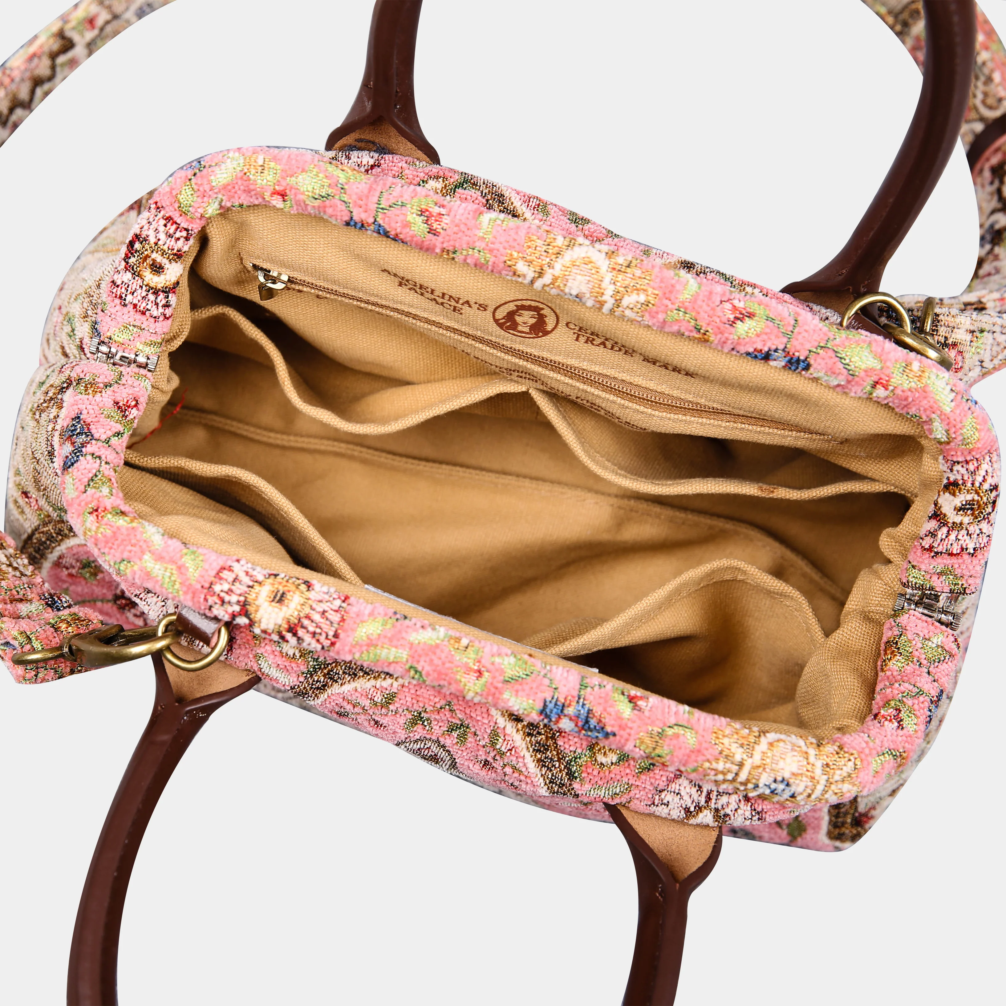 Oriental Pink Carpet Satchel - Image 7