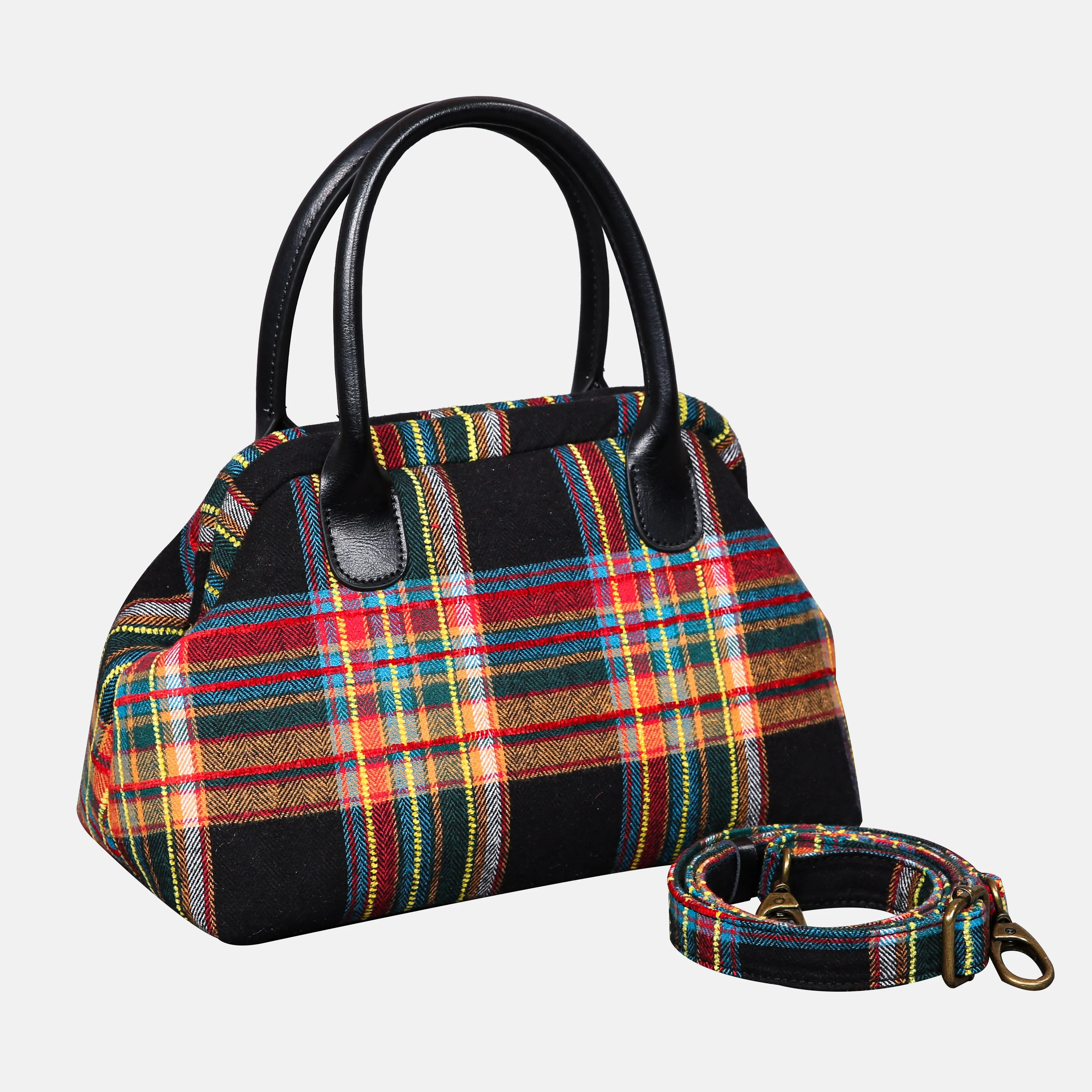 Tartan Stewart Black Carpet Satchel - Image 2