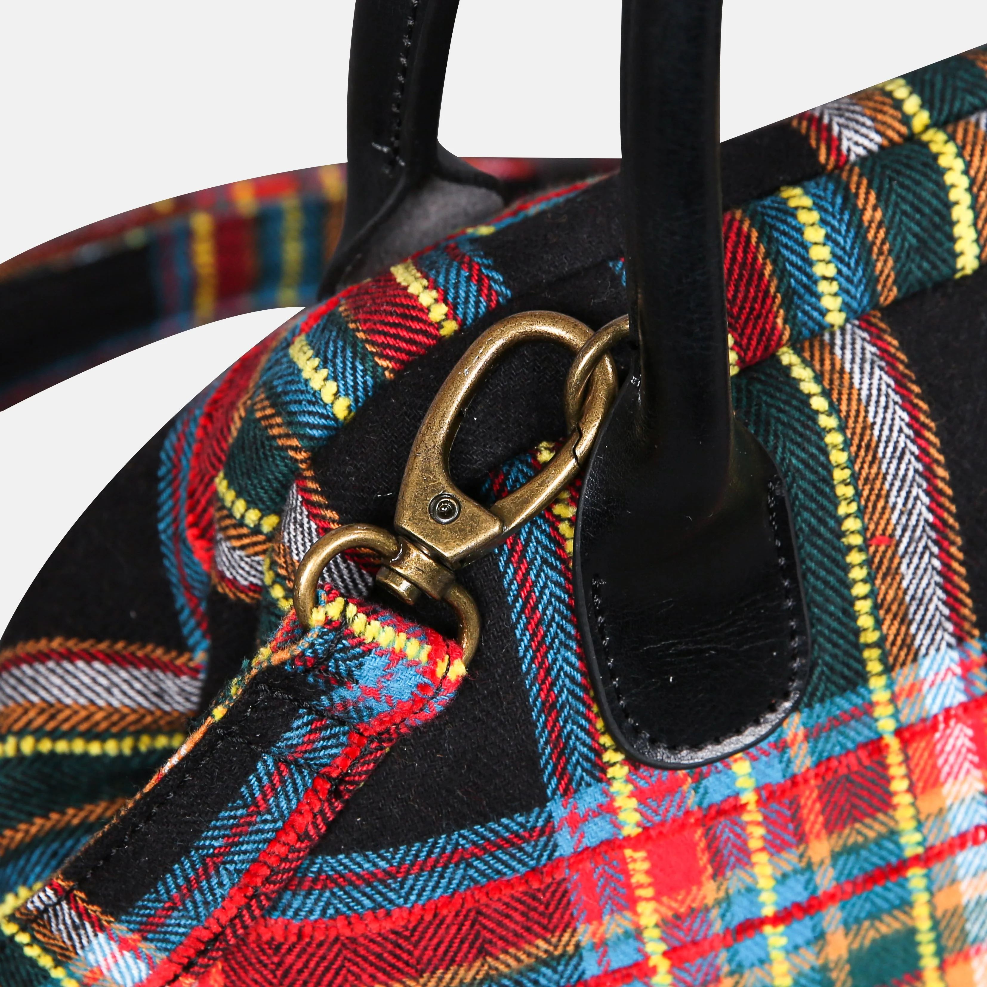 Tartan Stewart Black Carpet Satchel - Image 4