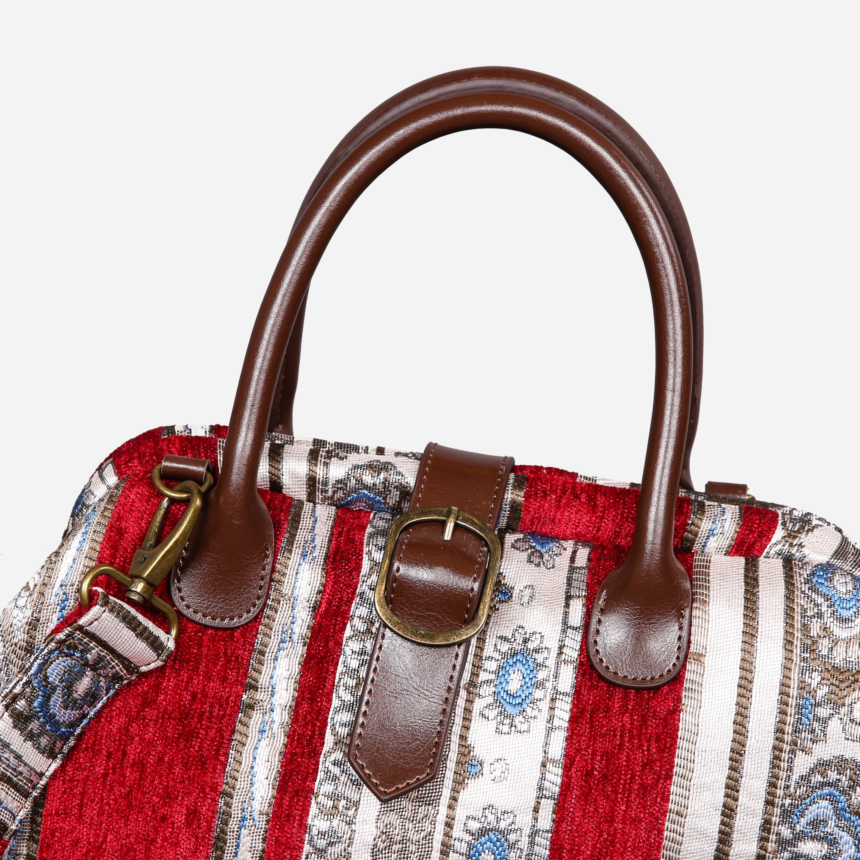 Ethnic Stripes Red Carpet Handbag Purse - Image 4