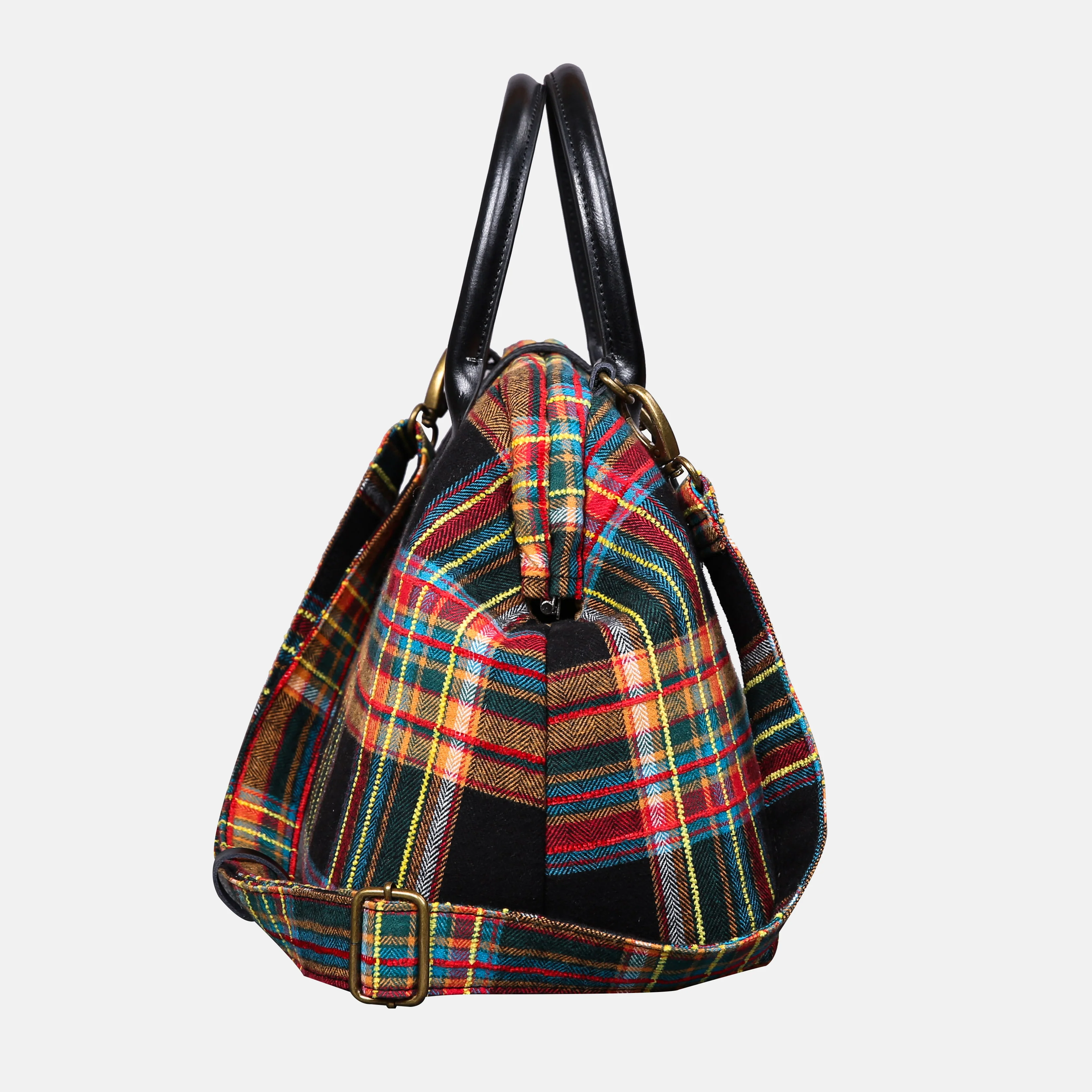 Tartan Stewart Black Carpet Handbag Purse - Image 3