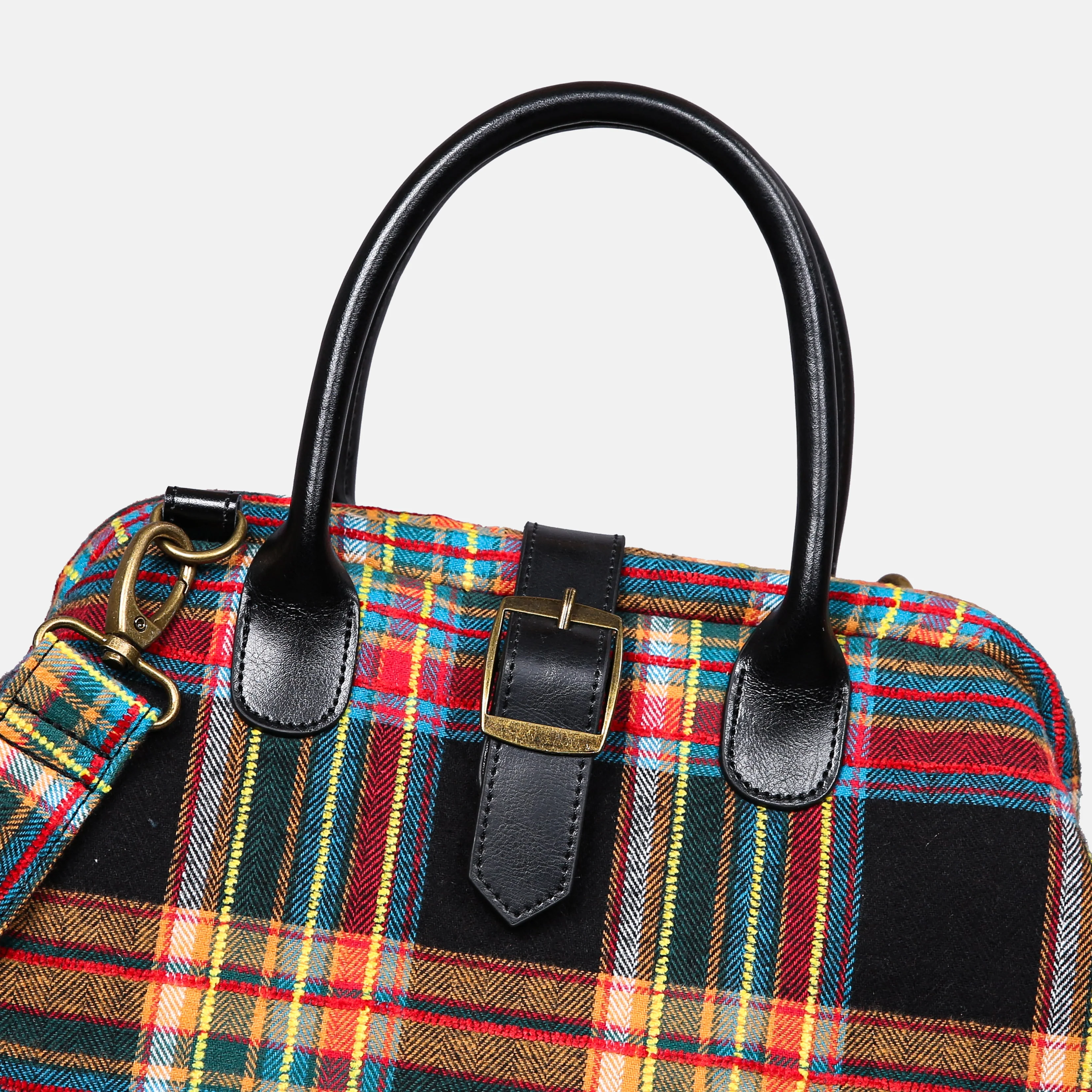 Tartan Stewart Black Carpet Handbag Purse - Image 4