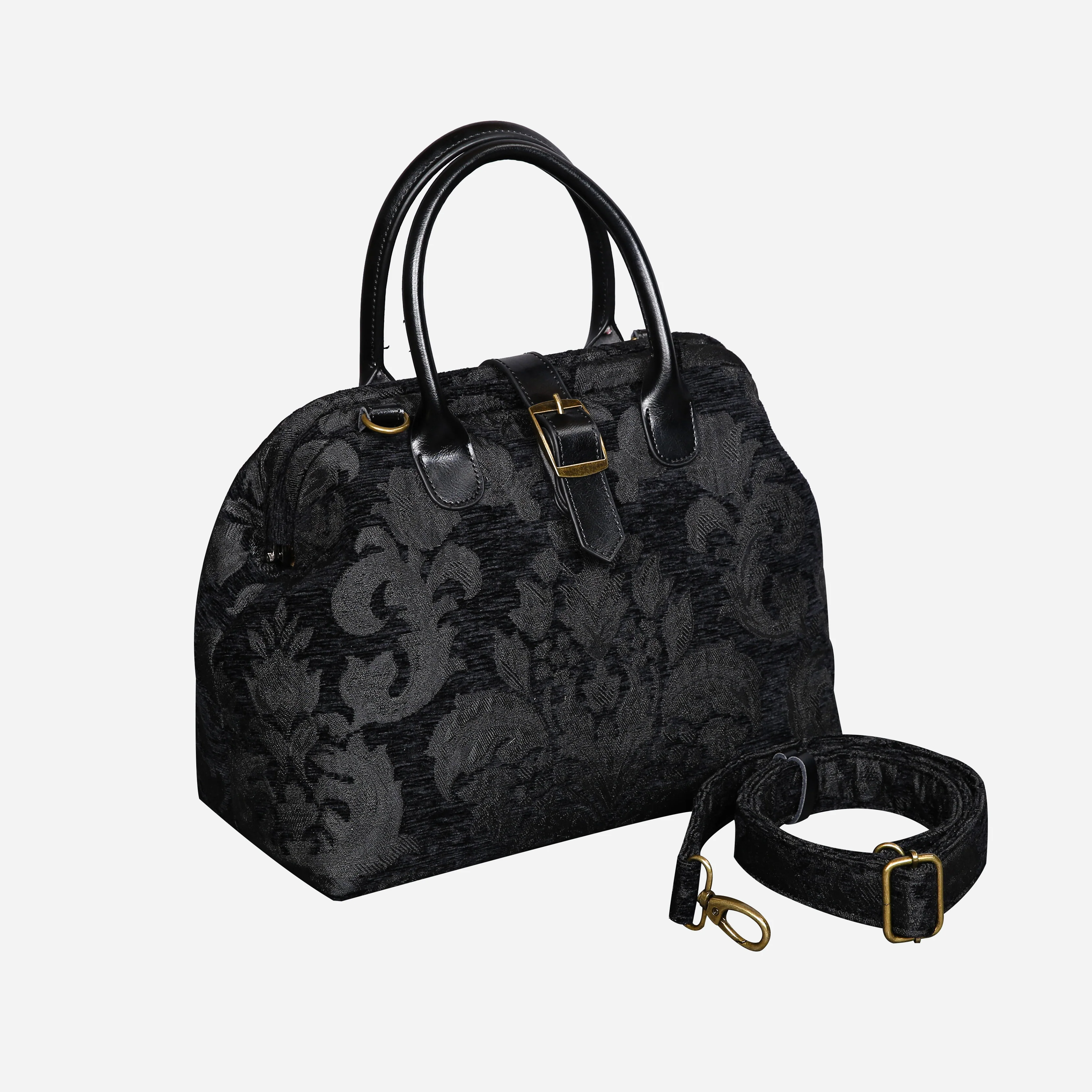 Victorian Blossom Black/Black Handbag Purse - Image 2
