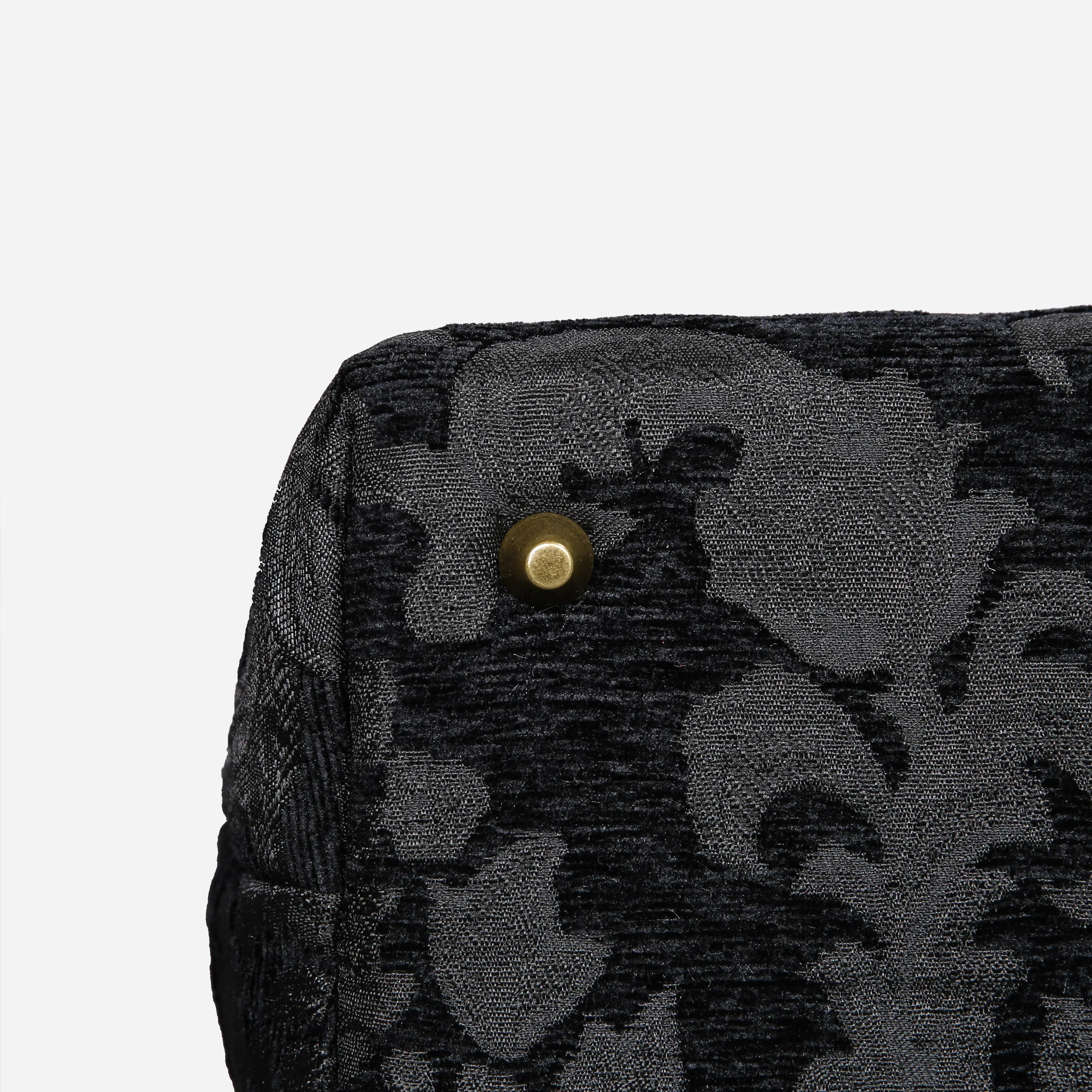 Victorian Blossom Black/Black Handbag Purse - Image 5
