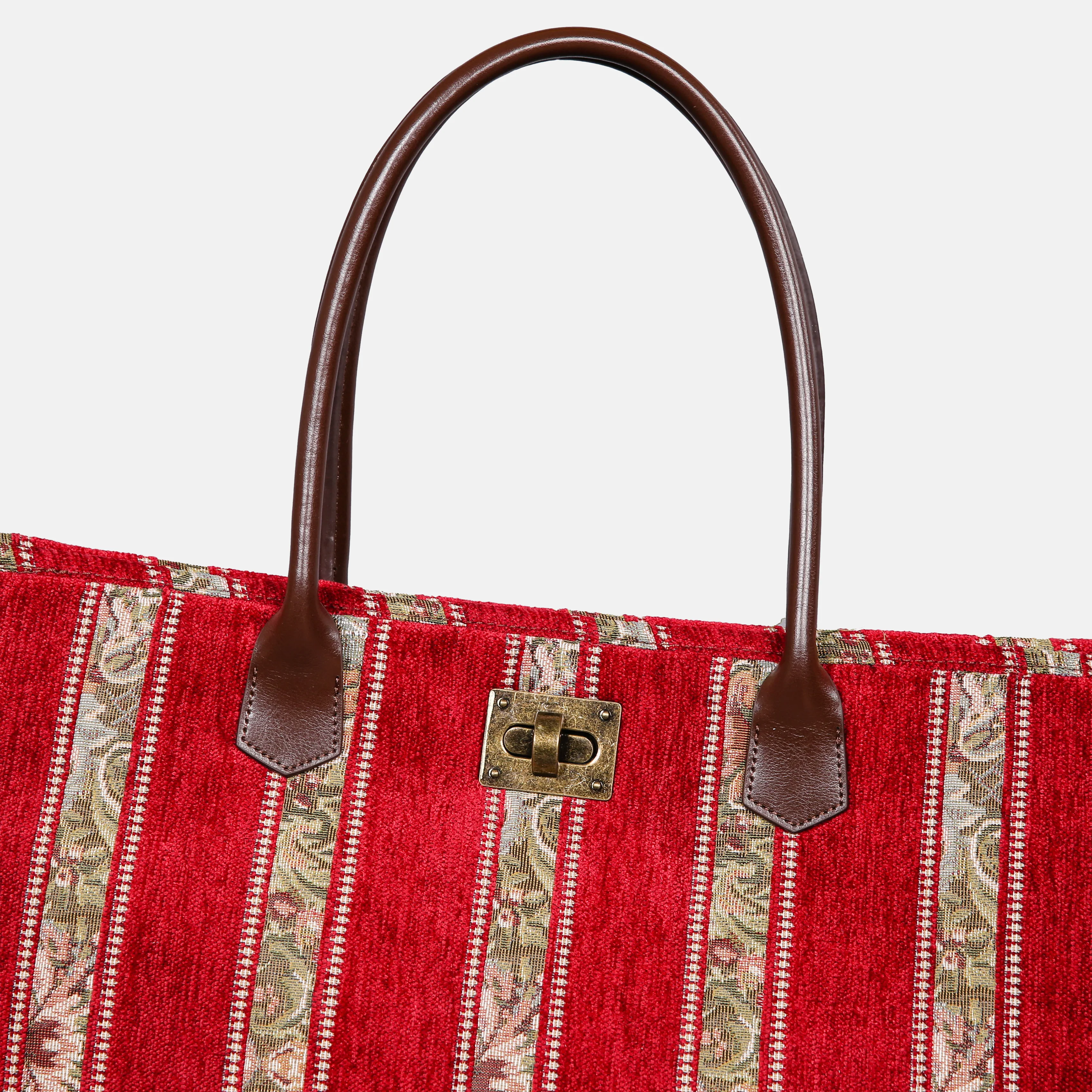 Floral Stripes Red Carpet Tote Shopper - Image 3