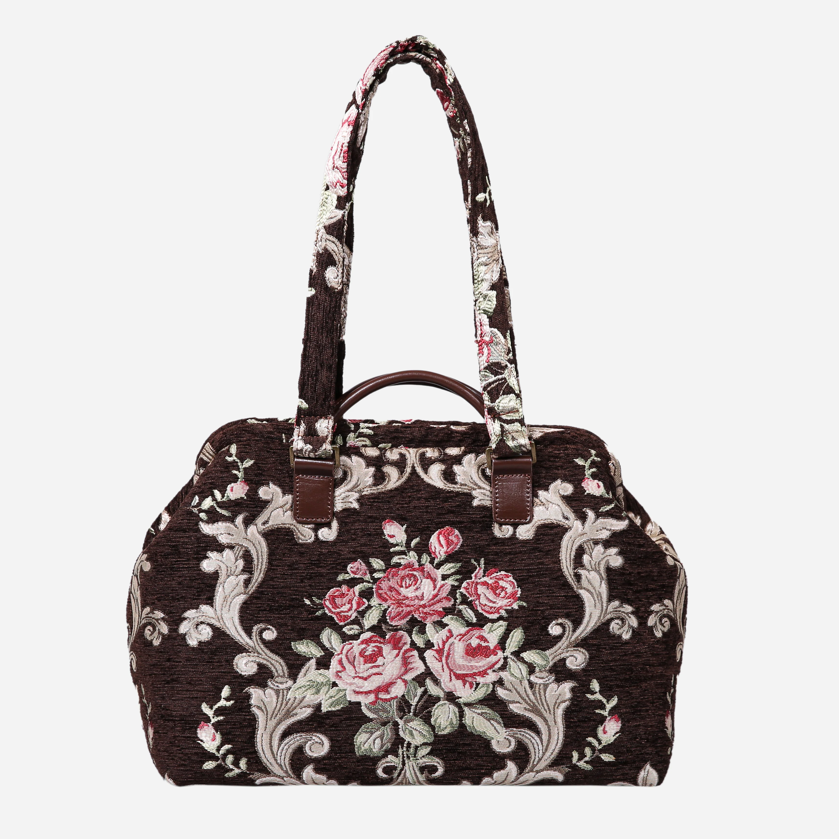 Baroque Garden Brown Knitting Project Bag - Image 6