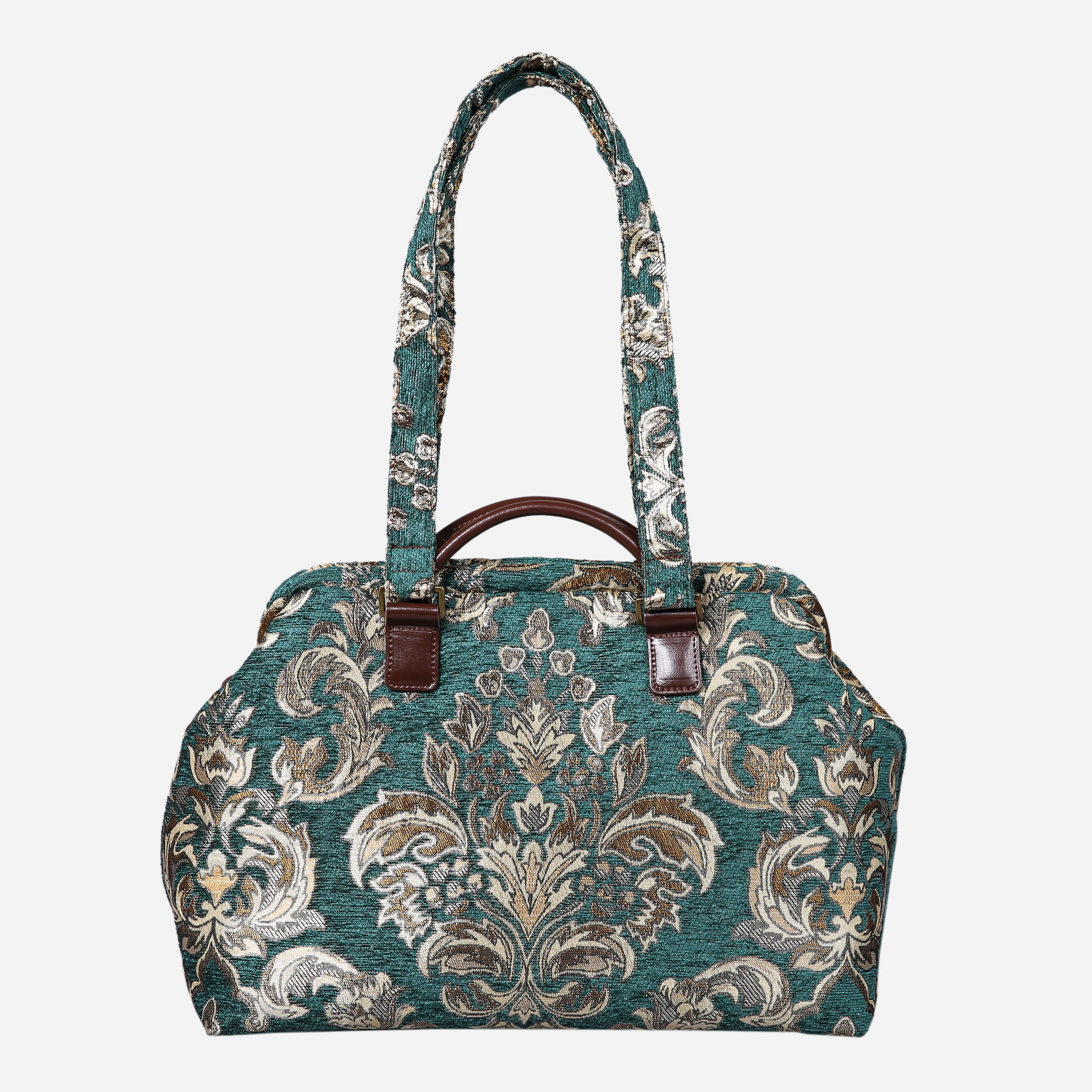 Blossom Green-Gold Knitting Project Bag - Image 6