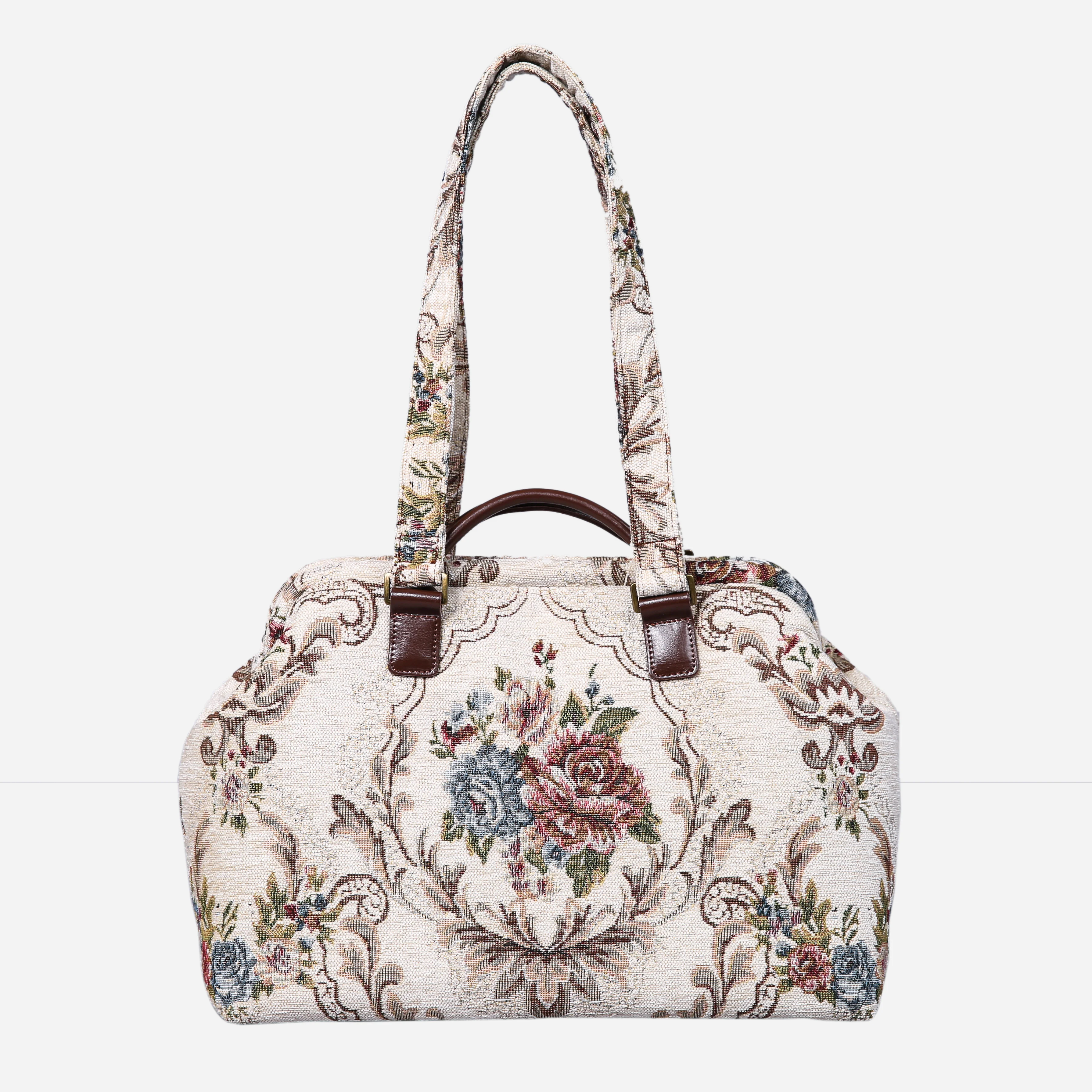 Floral Cream Knitting Project Bag - Image 3
