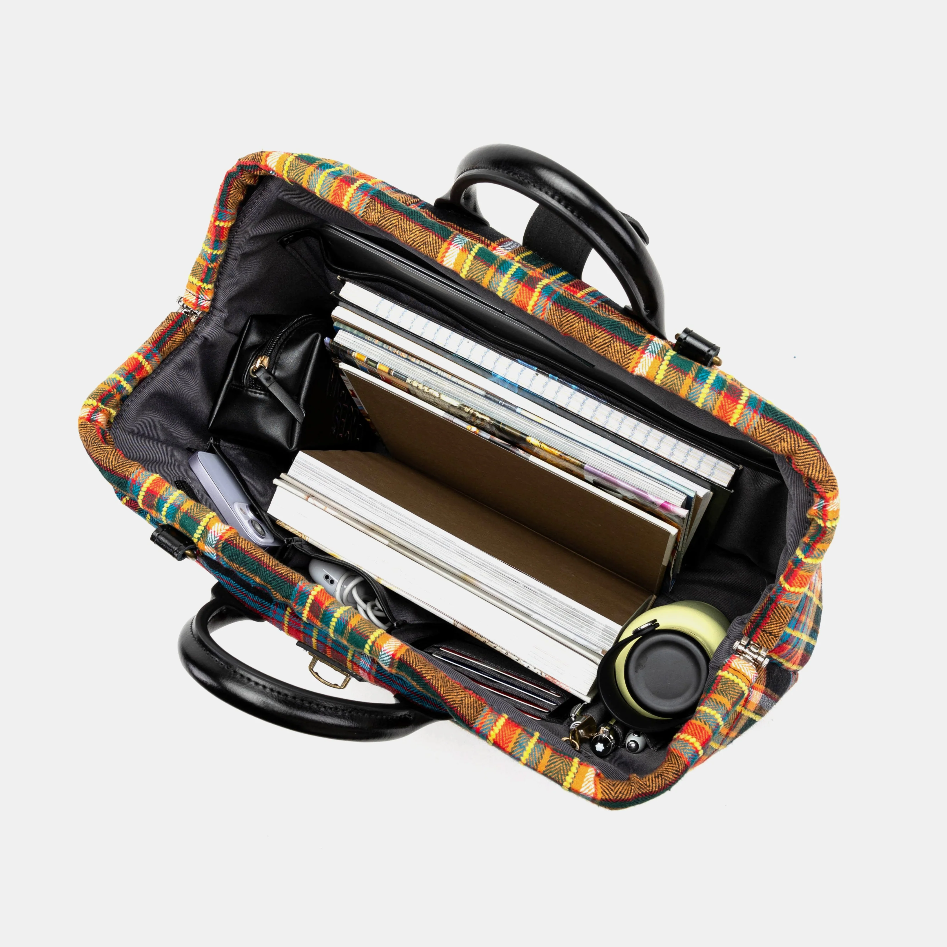 Tartan Stewart Black Laptop Work Bag - Image 8