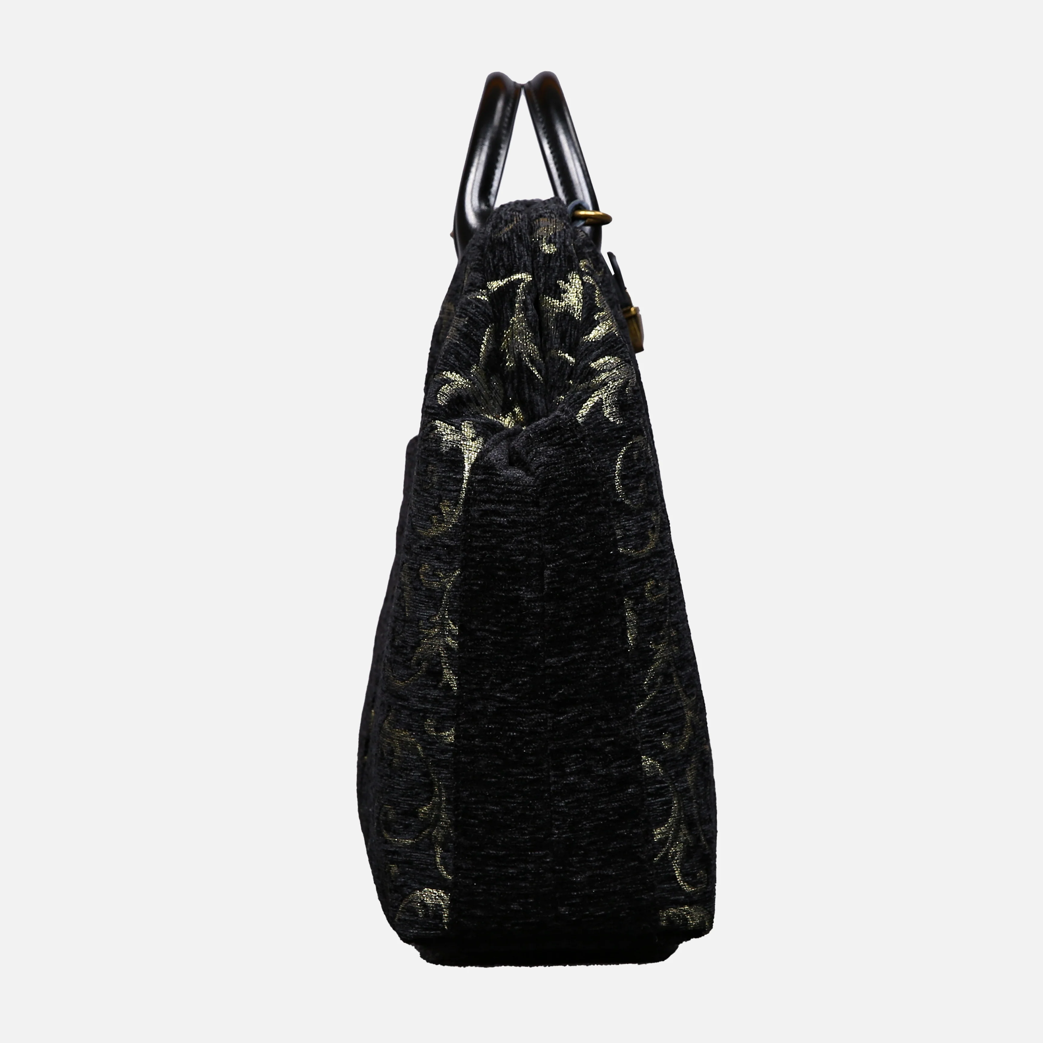 Vintage Scroll Black Laptop Work Bag - Image 5