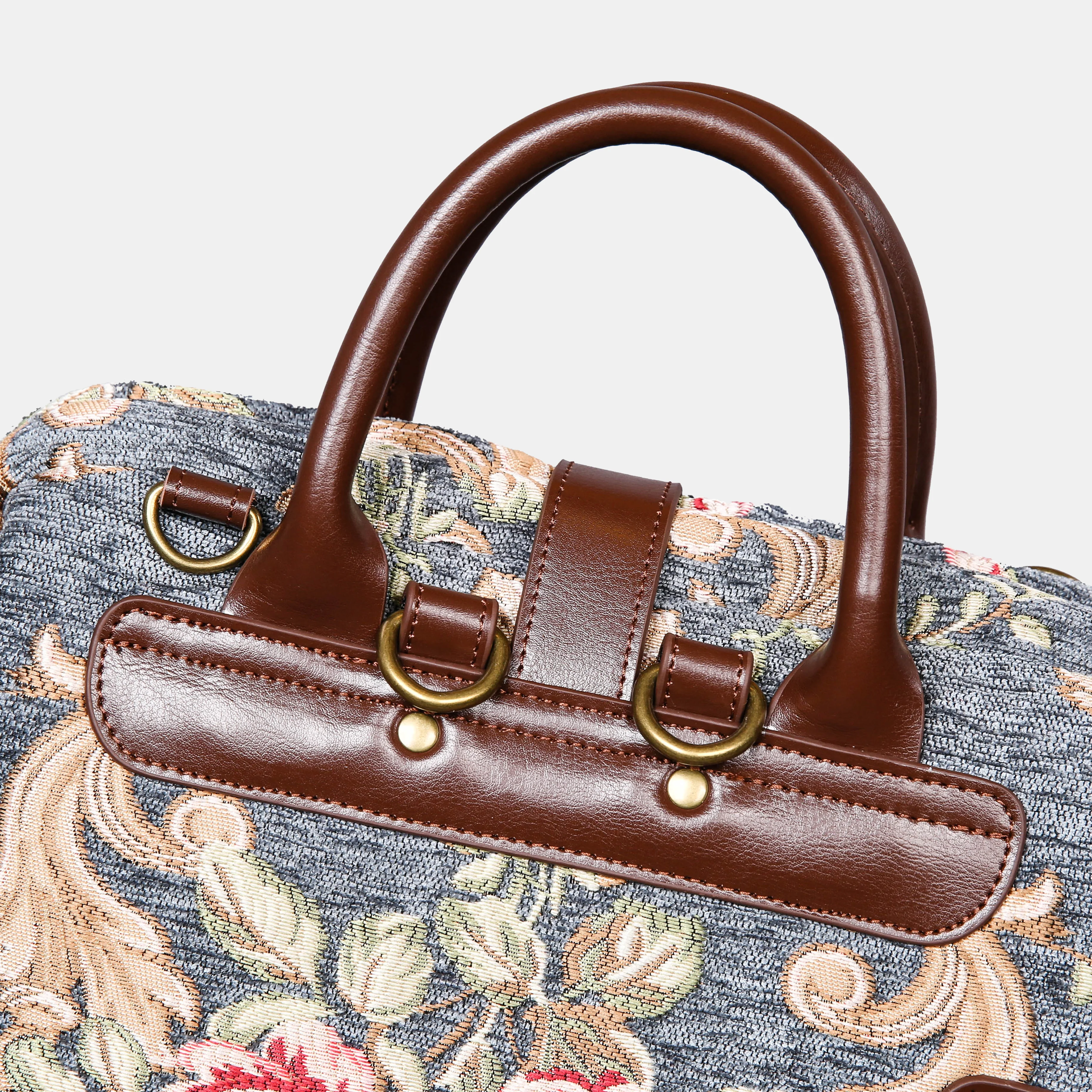 Baroque Garden Grey Carpet Laptop Backpack - Image 8