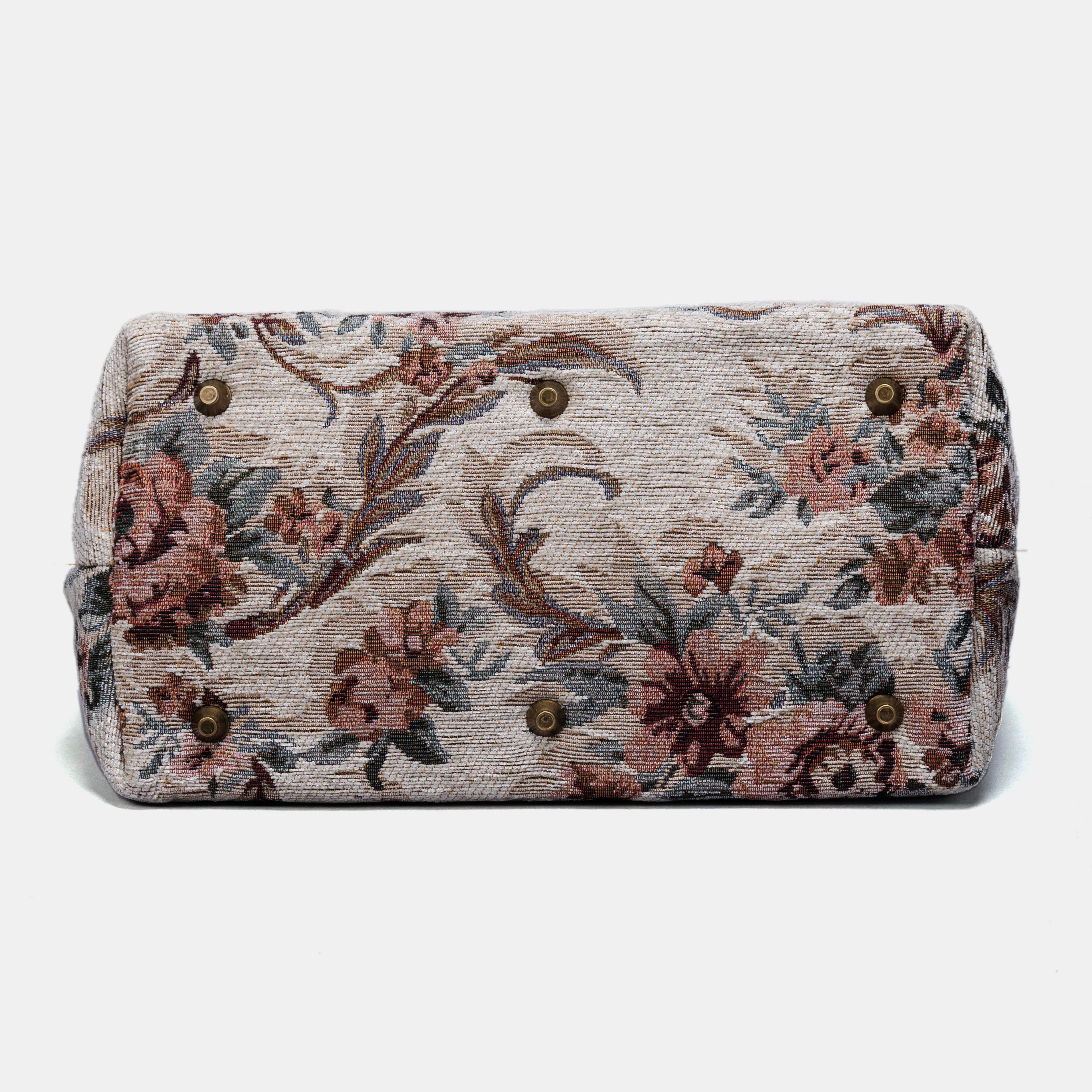 Victorian Retro Rose Carpet Handbag Purse - Image 5