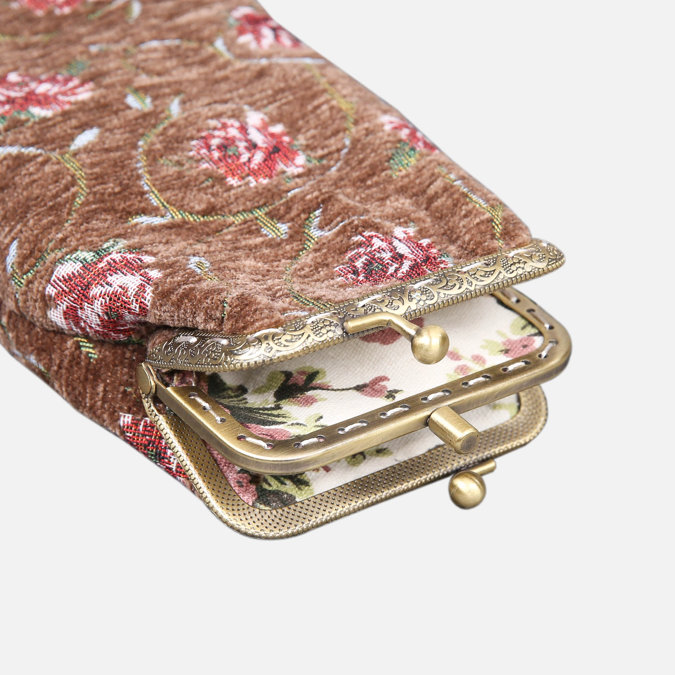 Rose Series Coffee Carpet Eyeglasses Case - Image 5