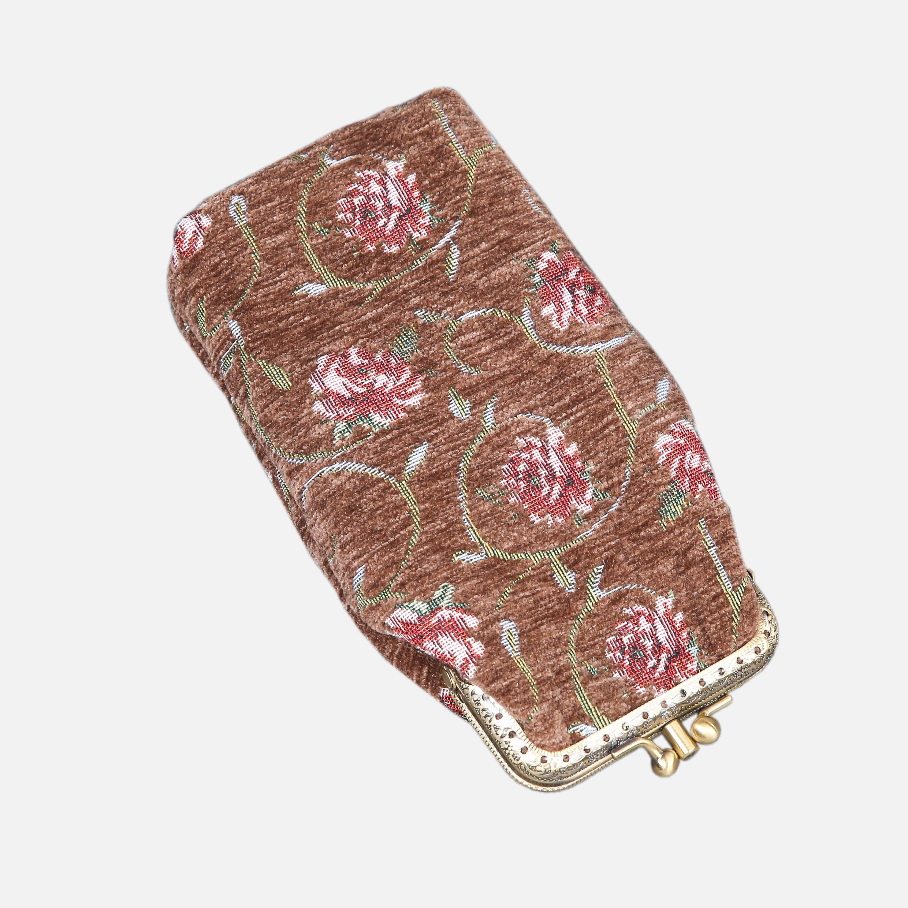Rose Series Coffee Carpet Eyeglasses Case - Image 7