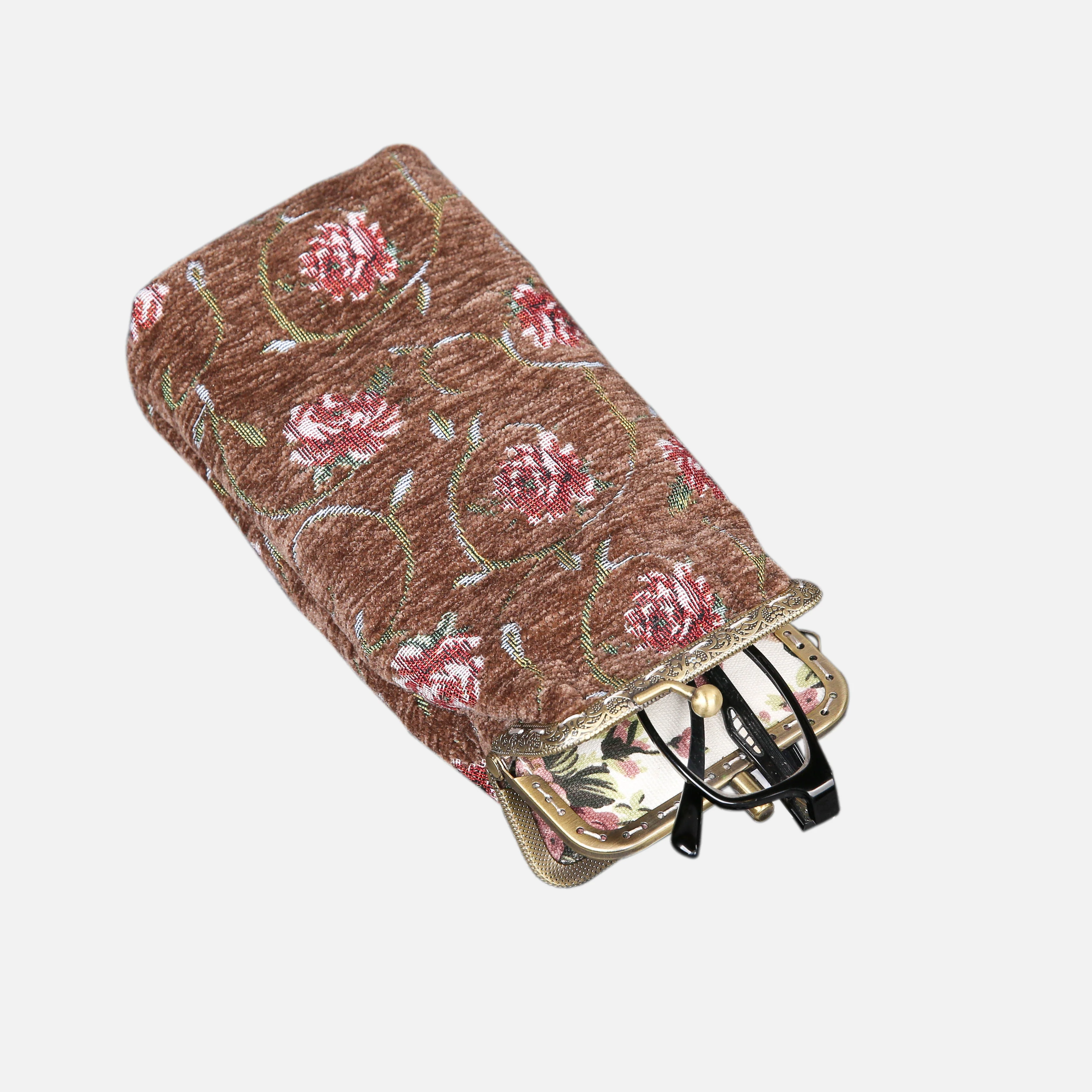 Rose Series Coffee Carpet Eyeglasses Case - Image 9
