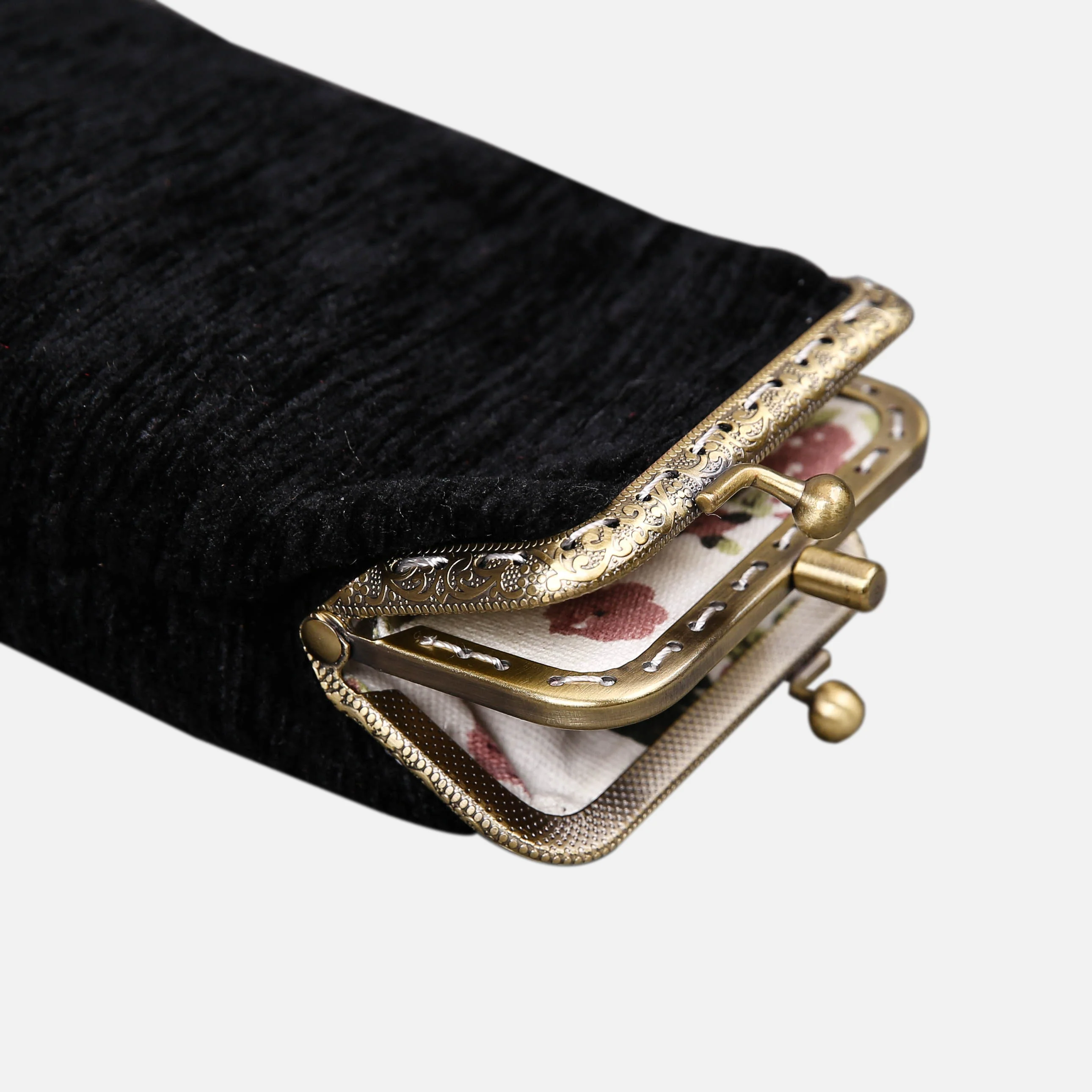 Solid Color Series Carpet Eyeglasses Case - Image 4