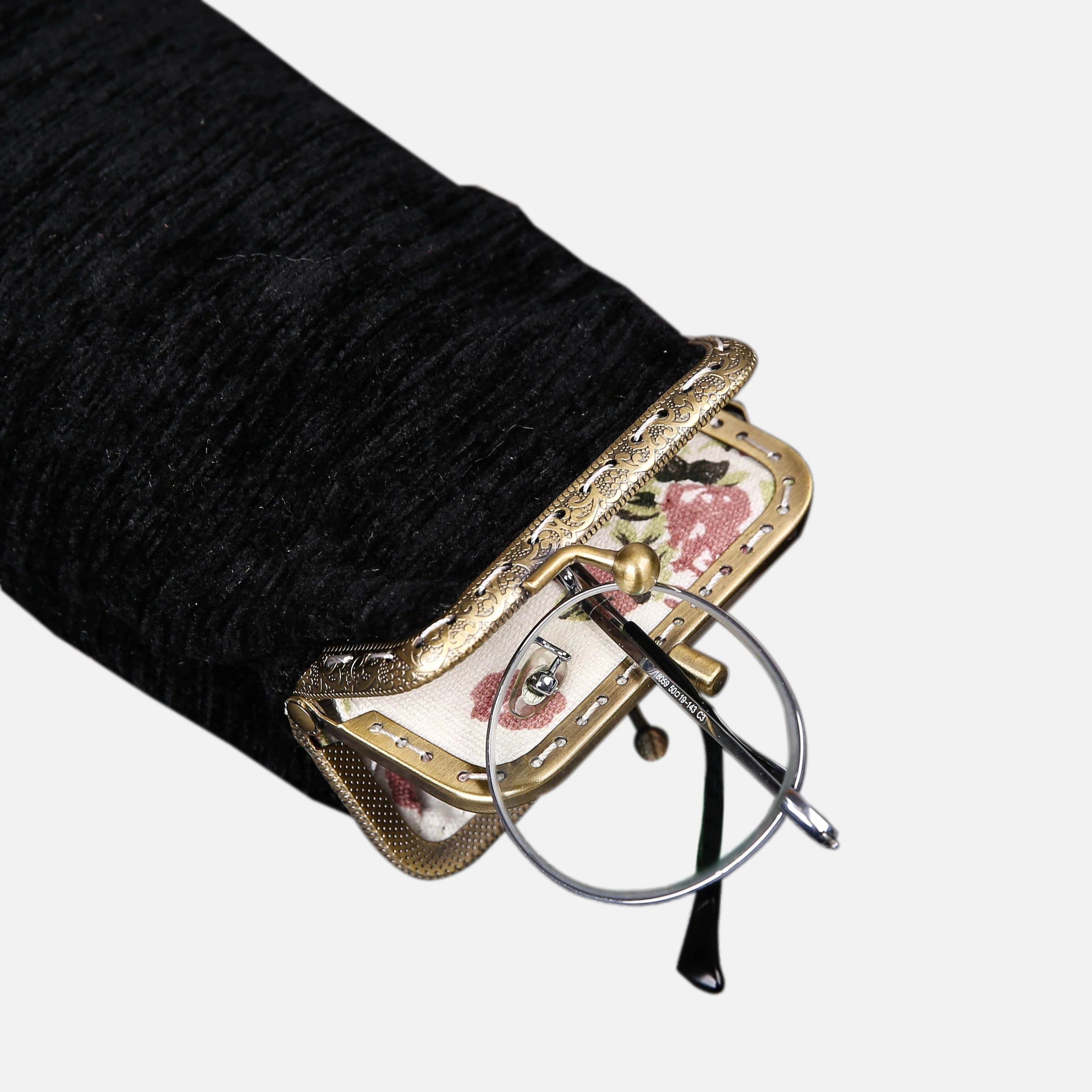 Solid Color Series Carpet Eyeglasses Case - Image 5