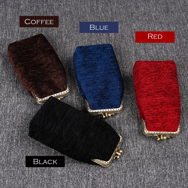 Solid Color Series Carpet Eyeglasses Case - Image 7