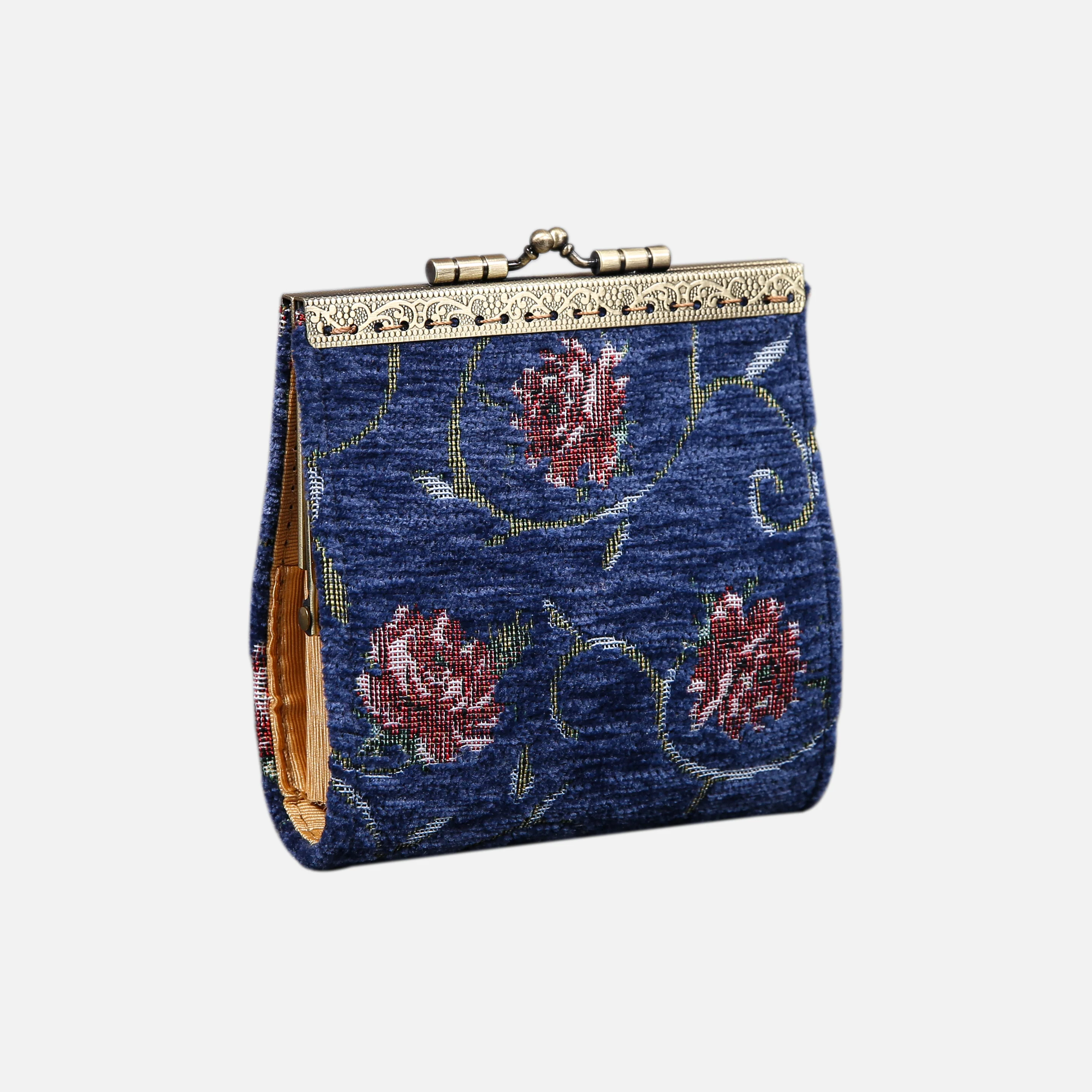 Climbing Rose Blue Card Wallet - Image 3