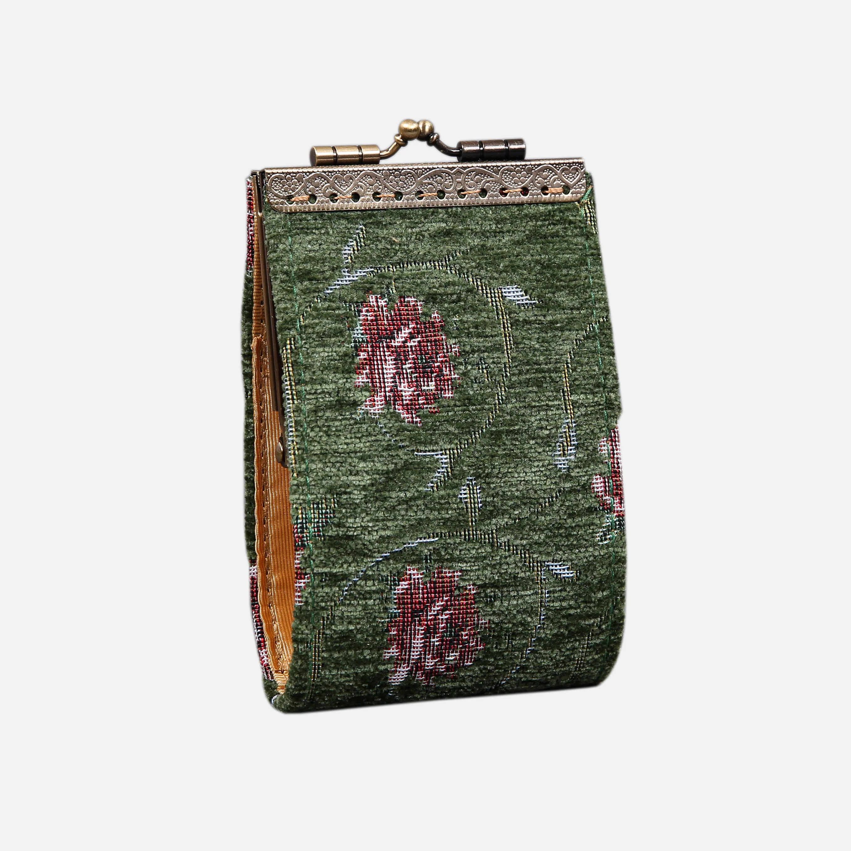 Climbing Rose Green Card Wallet - Image 3