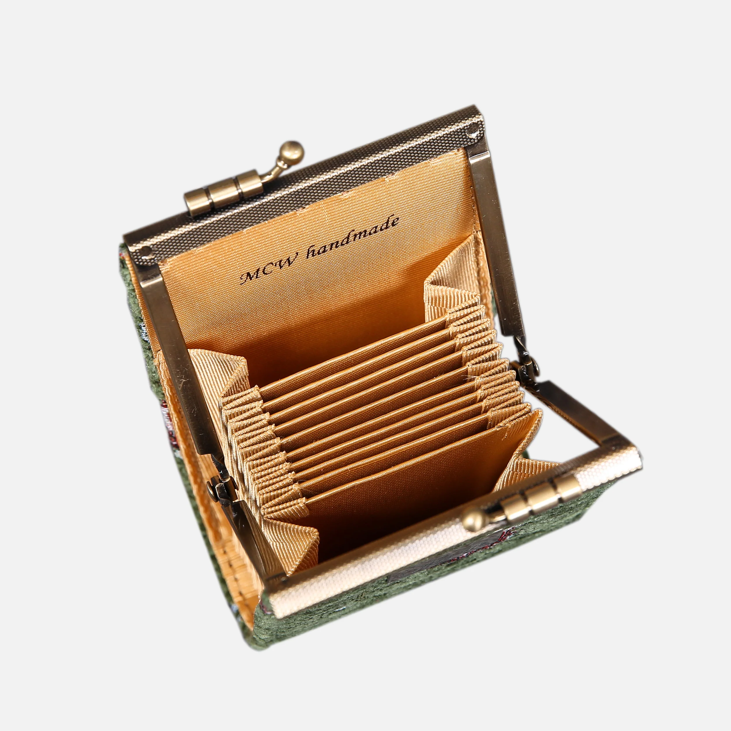 Climbing Rose Green Card Wallet - Image 6
