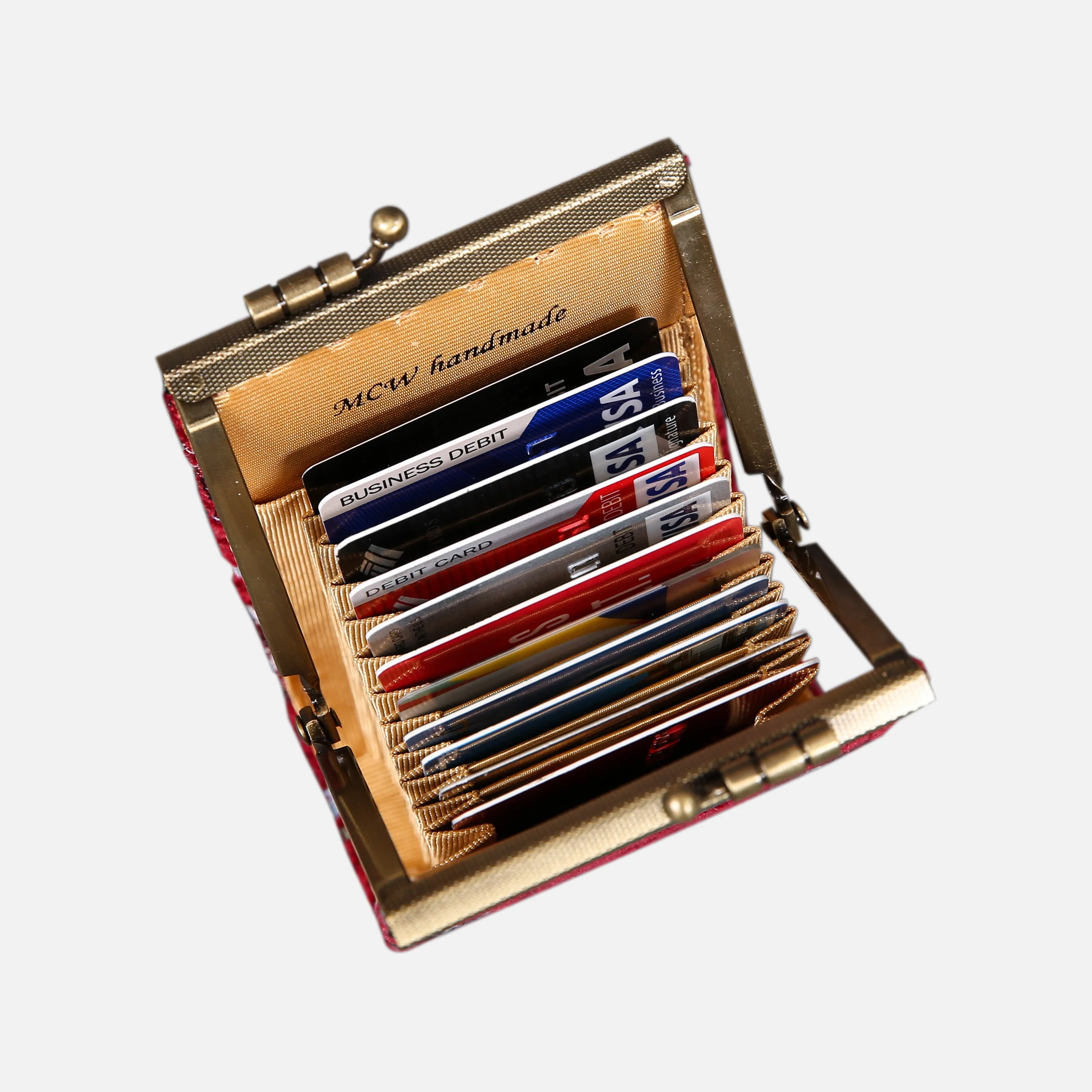 Climbing Rose Red Card Wallet - Image 5