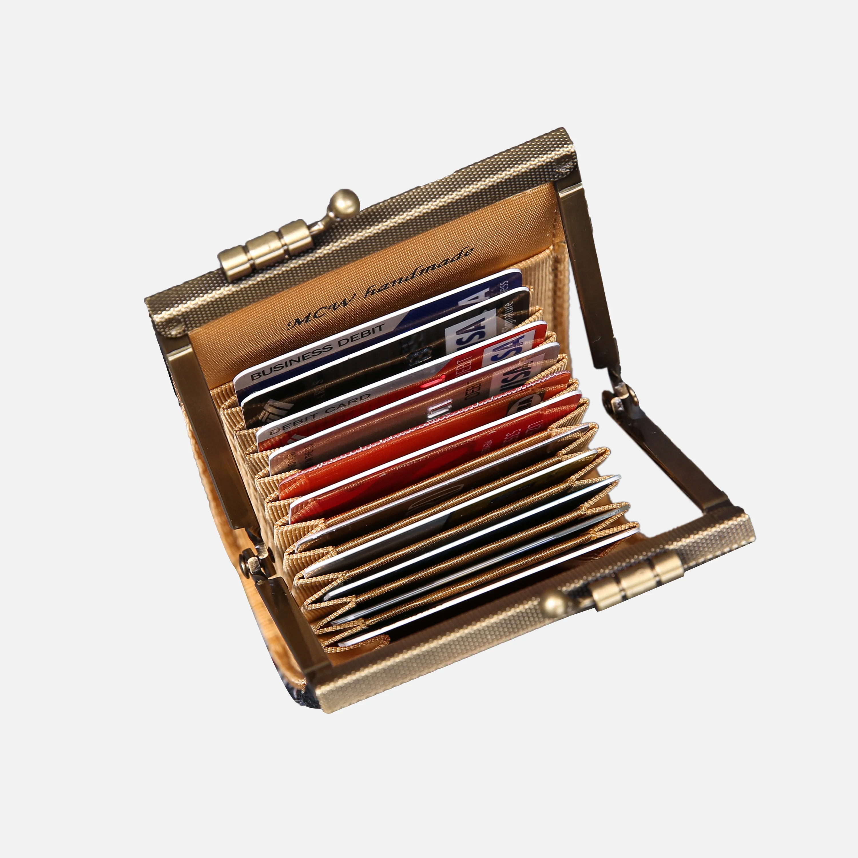 Floral Black Card Wallet - Image 8