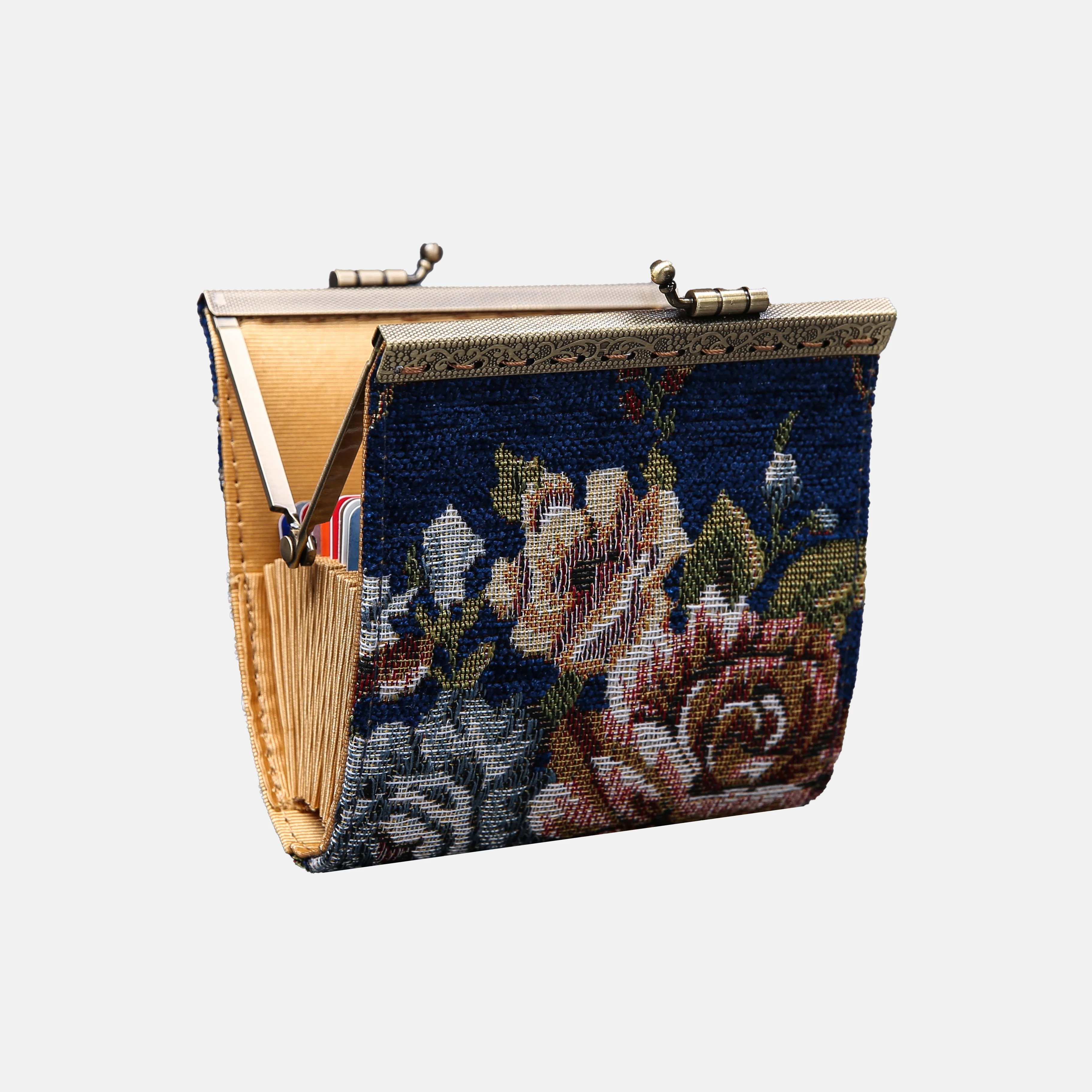 Floral Blue Card Wallet - Image 7