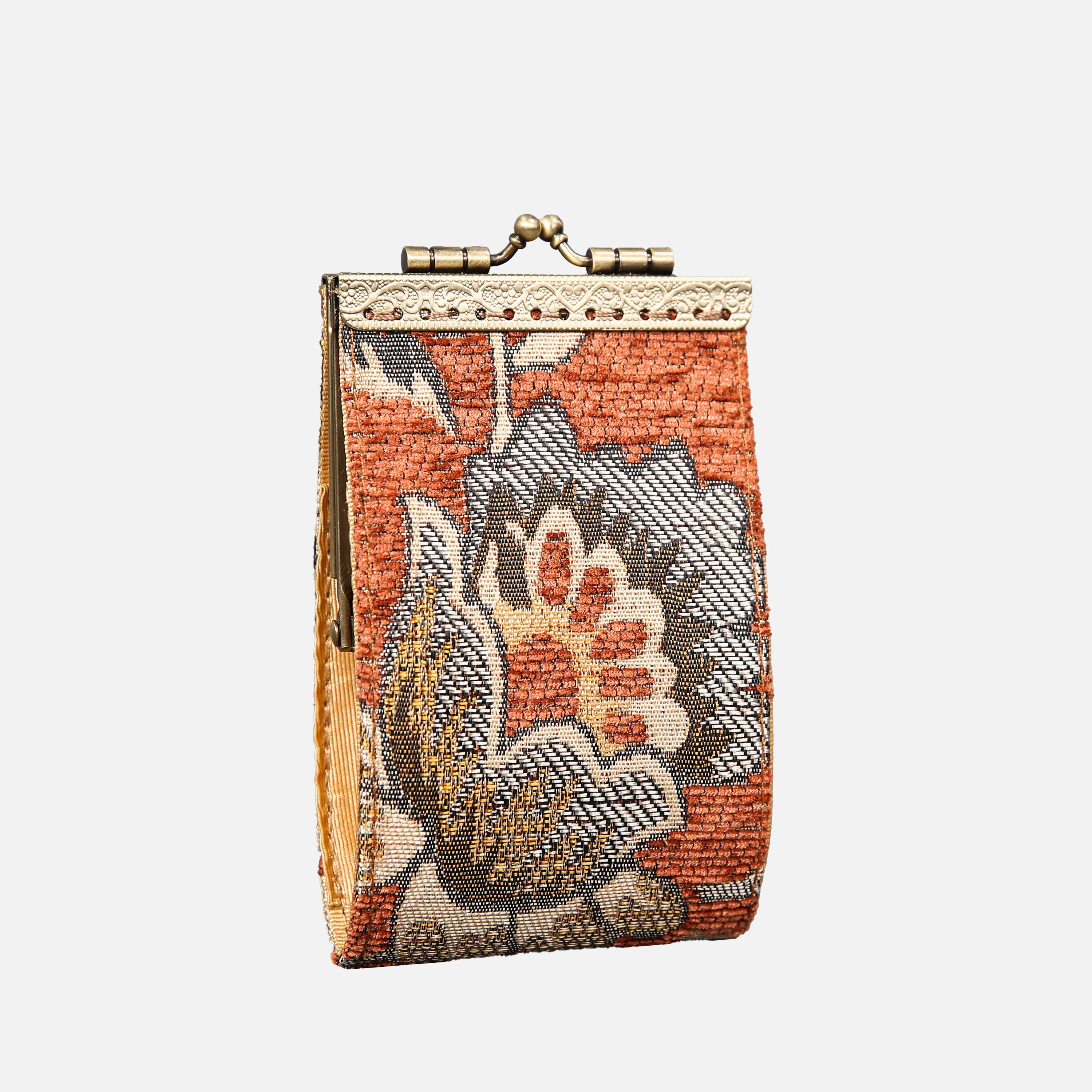 Paisley Orange Card Wallet - Image 2
